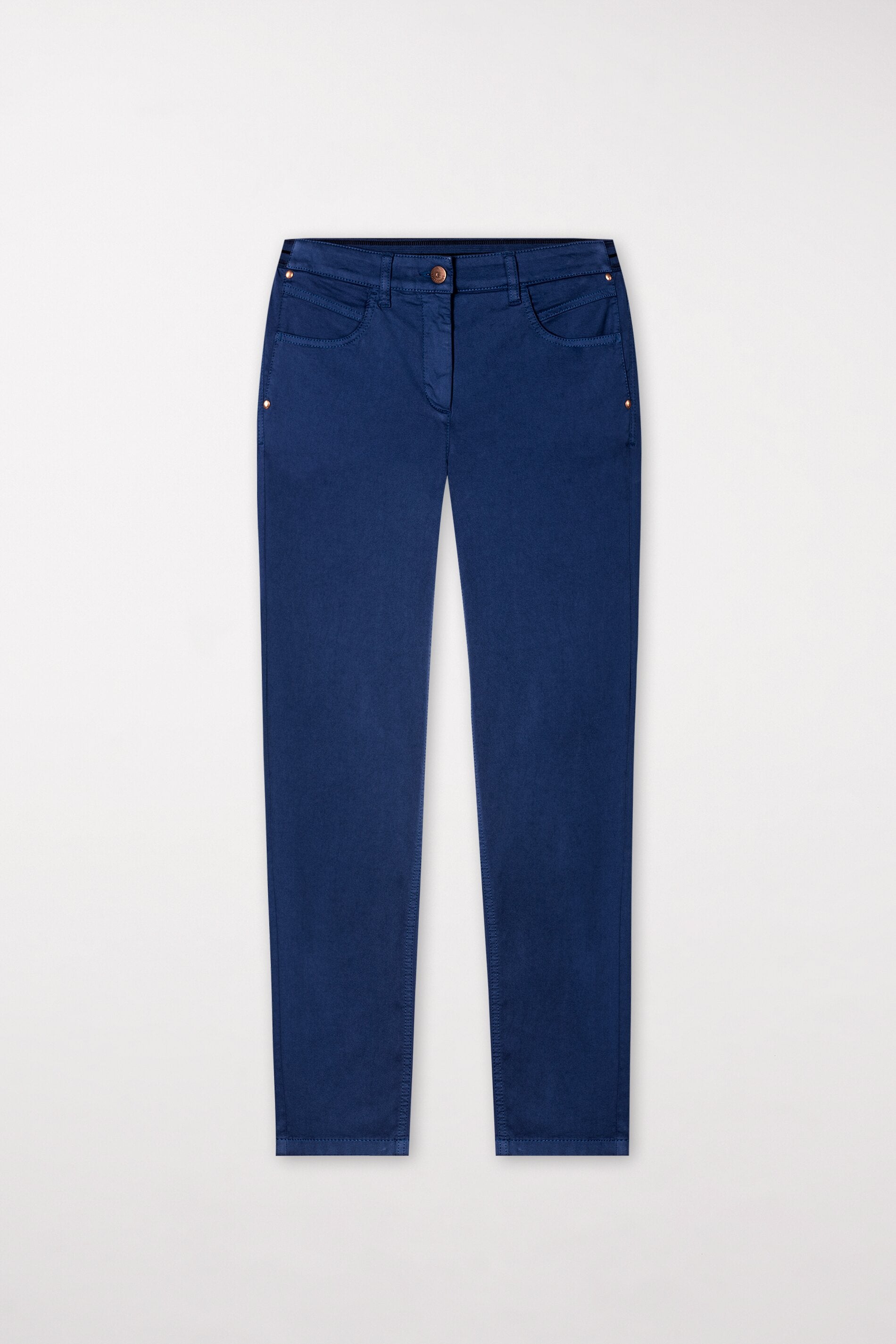 High-Stretch-Colour-Denim - deep blue - Standard | Artikel Front