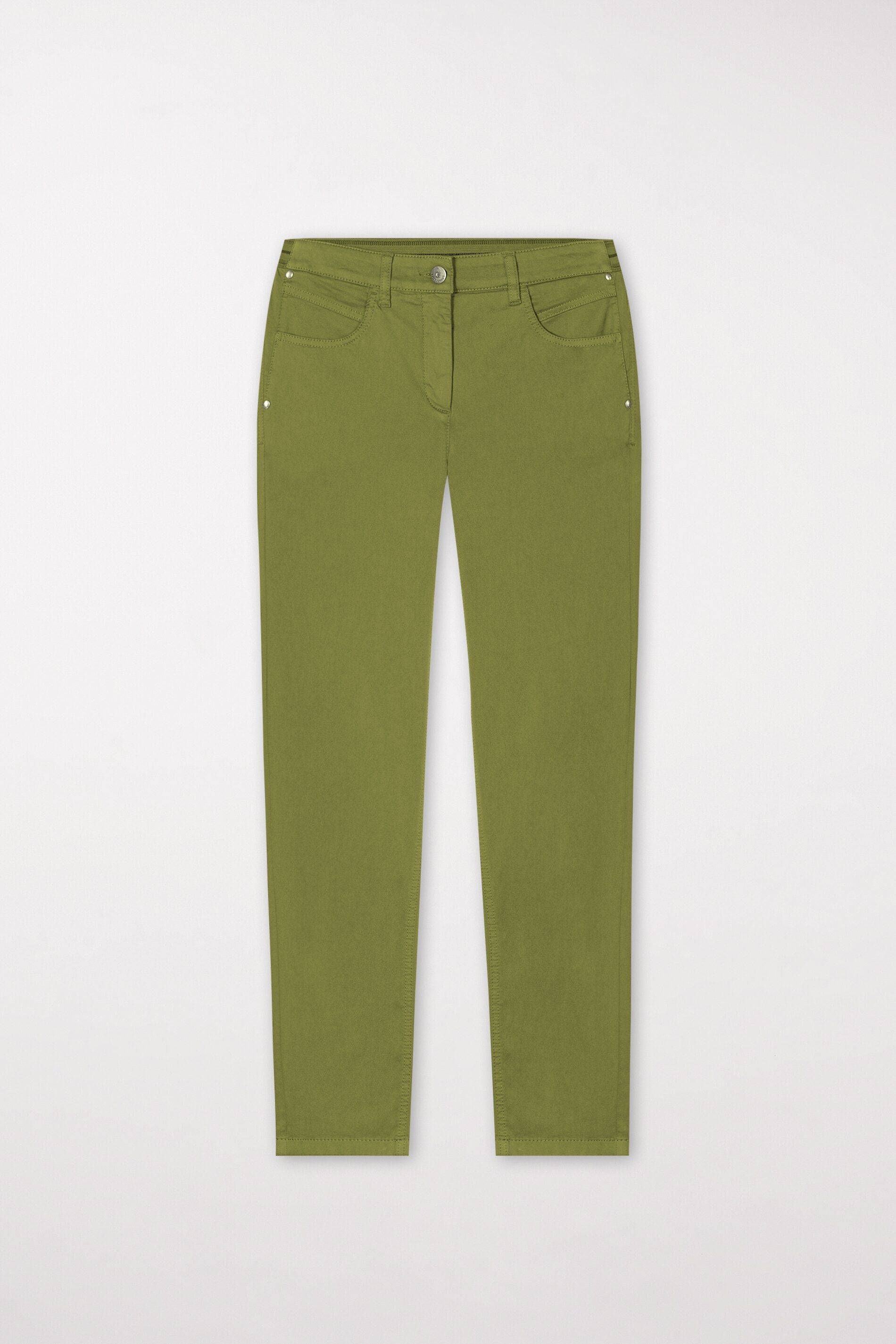 High-Stretch-Colour-Denim - moss green - Standard | Artikel Front