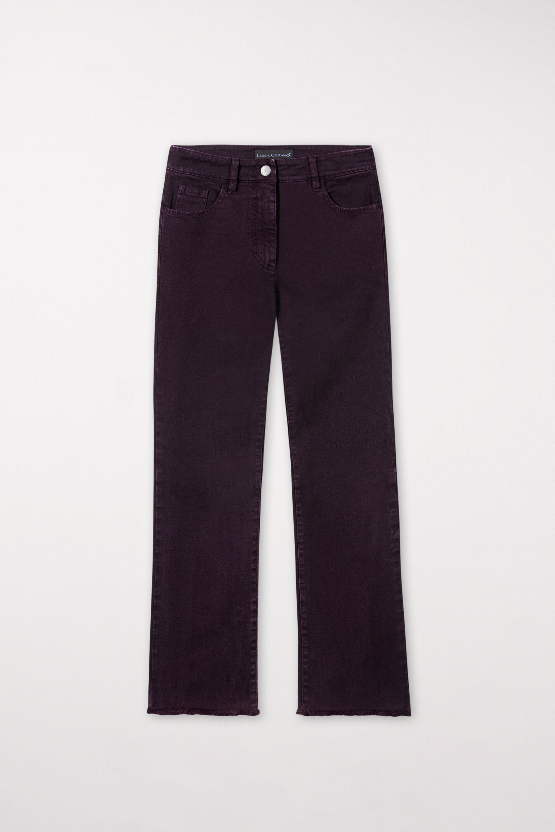 Authentic-Twill-Denim - burgundy - ohne Motiv | Artikel Front