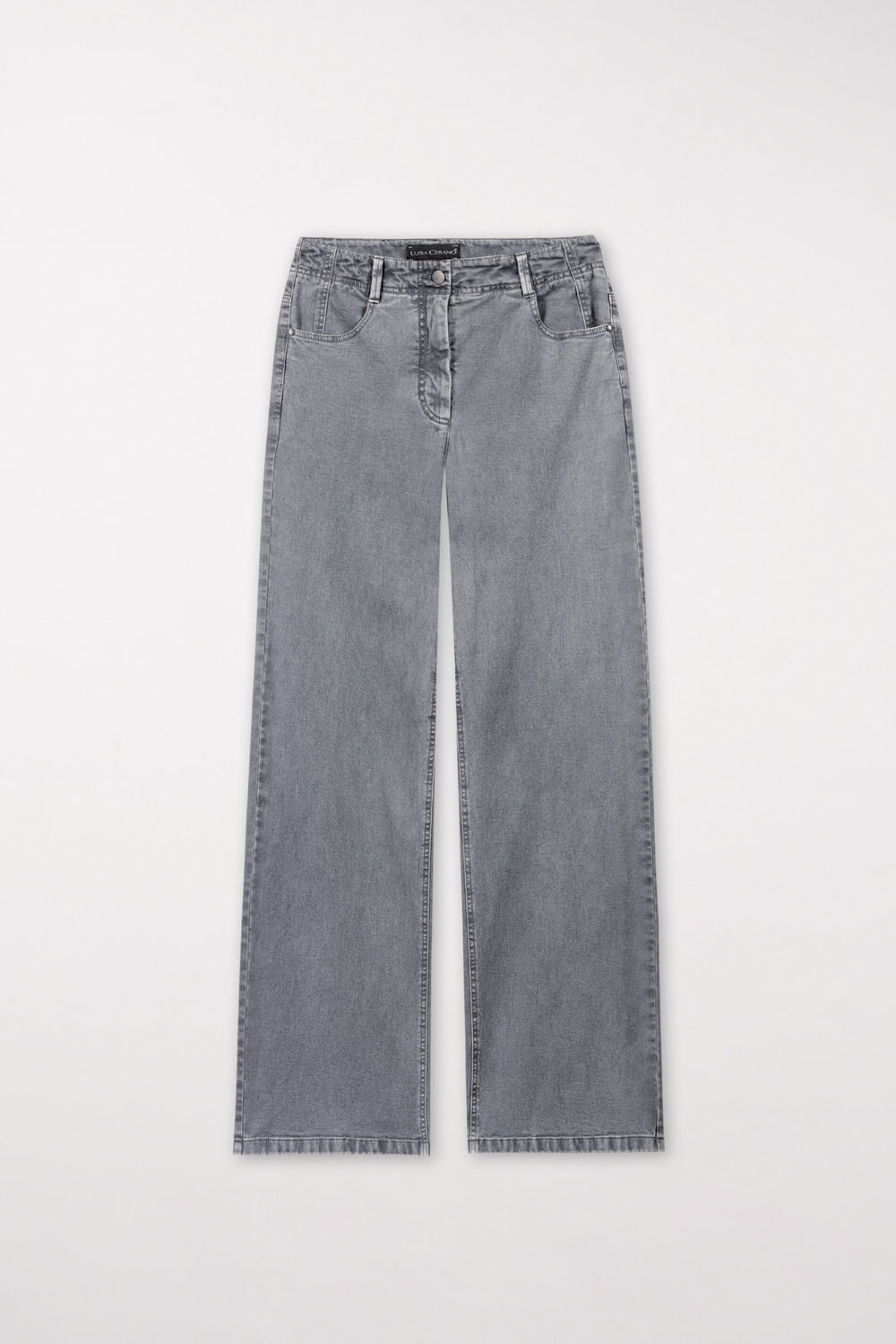 Authentic-Twill-Denim - soft grey - ohne Motiv