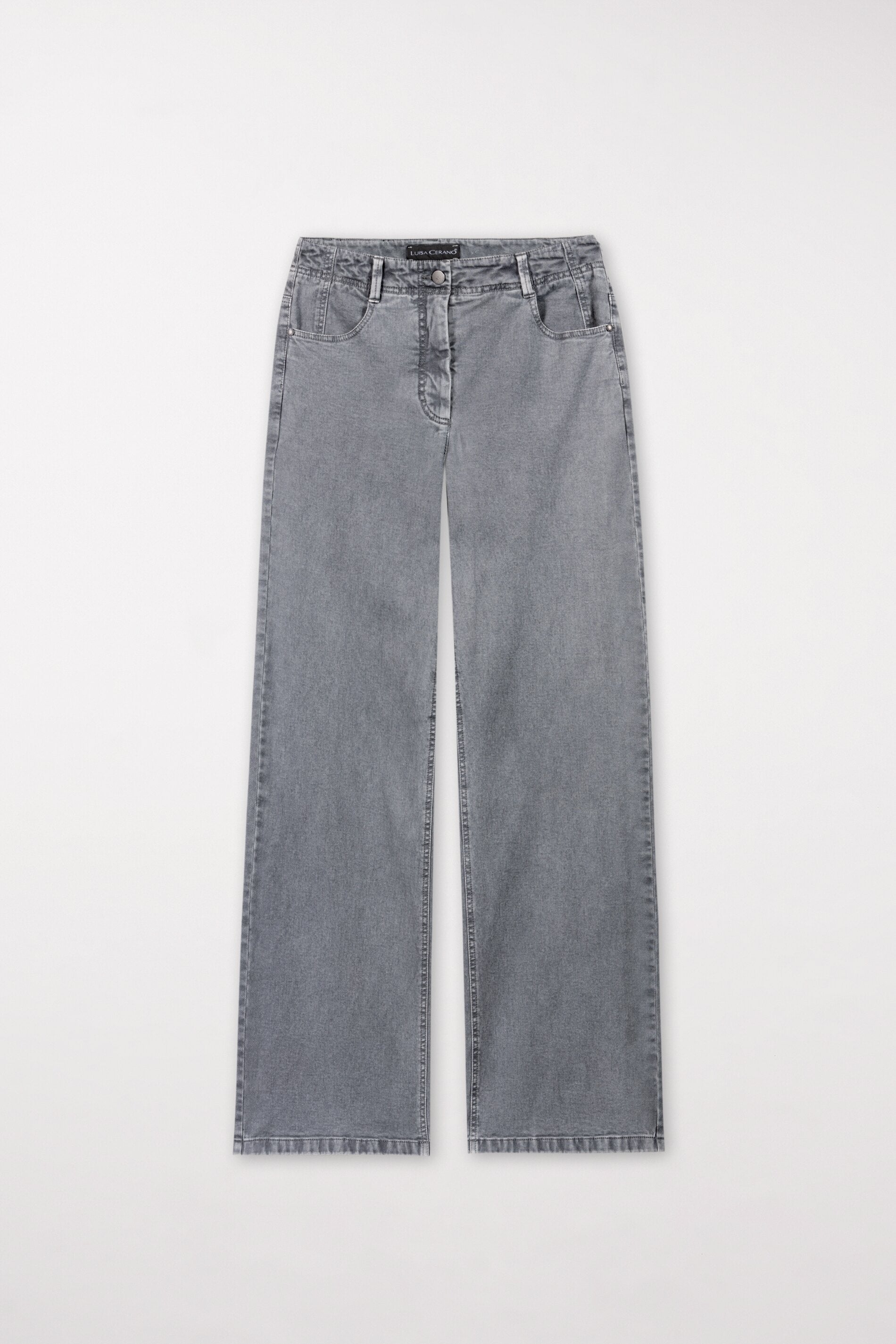 Authentic-Twill-Denim - soft grey - ohne Motiv | Artikel Front