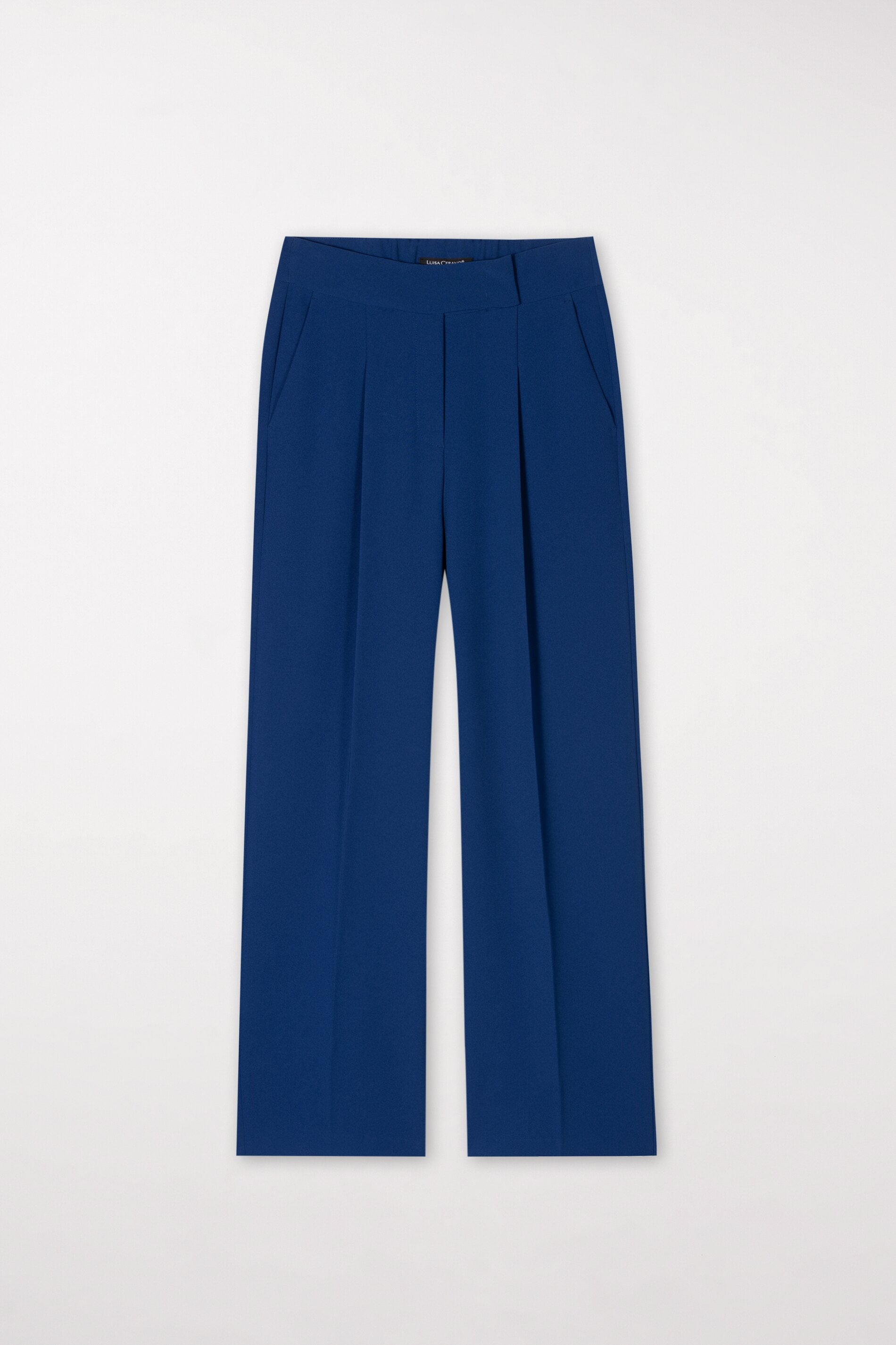 Wideleg-Pants mit Bundfalten - deep blue - Standard | Artikel Front