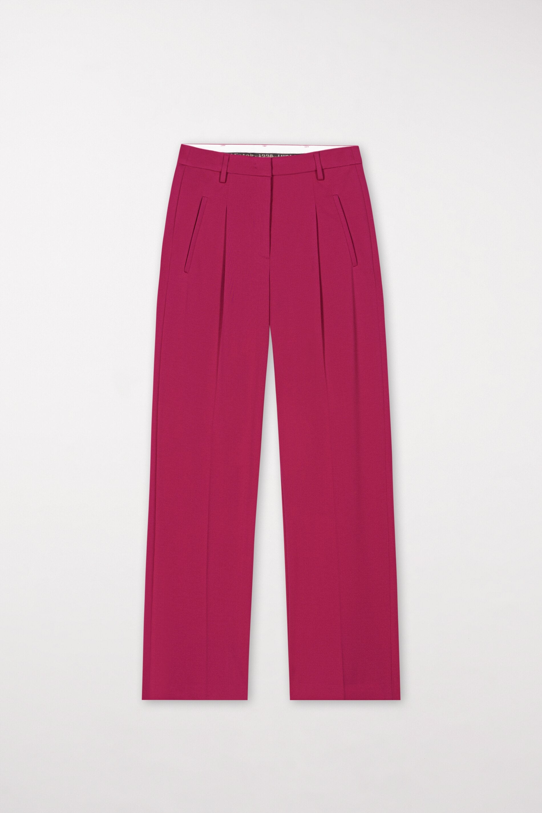 Wideleg-Pants aus Punto-Milano - berry pink - Standard | Artikel Front