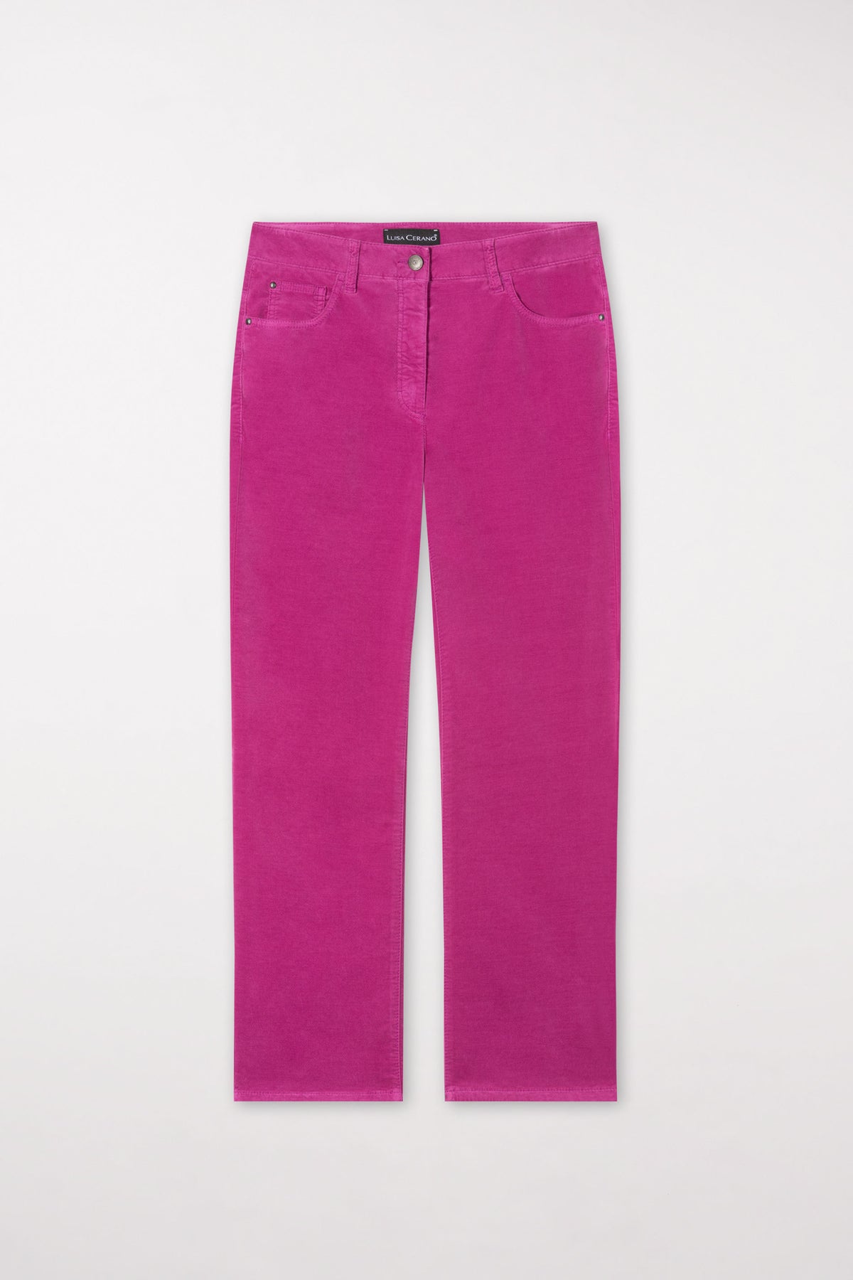 Velvet-Babyflare-Pants - ultra pink - Standard | Artikel Front