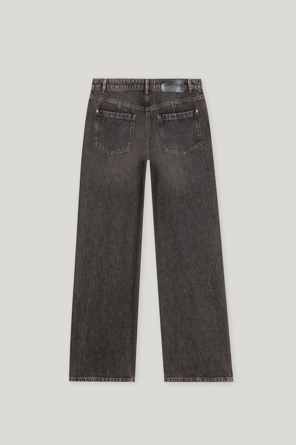 Wideleg-Denim - grey denim - mittlere Version | Artikel Rück