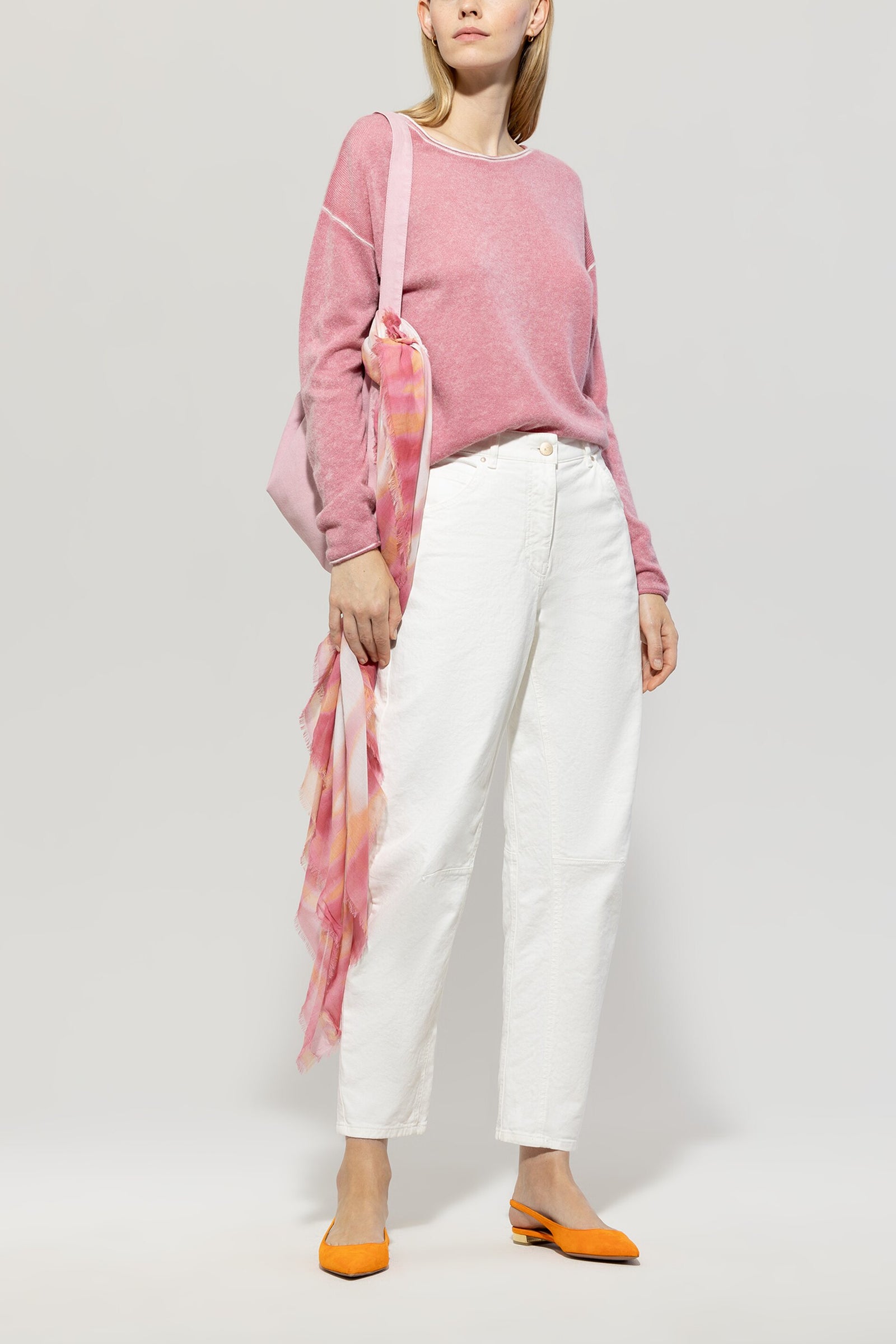 Luisa Cerano T Soft Pink Wool Jumper 168119 5311 0421 main image 1