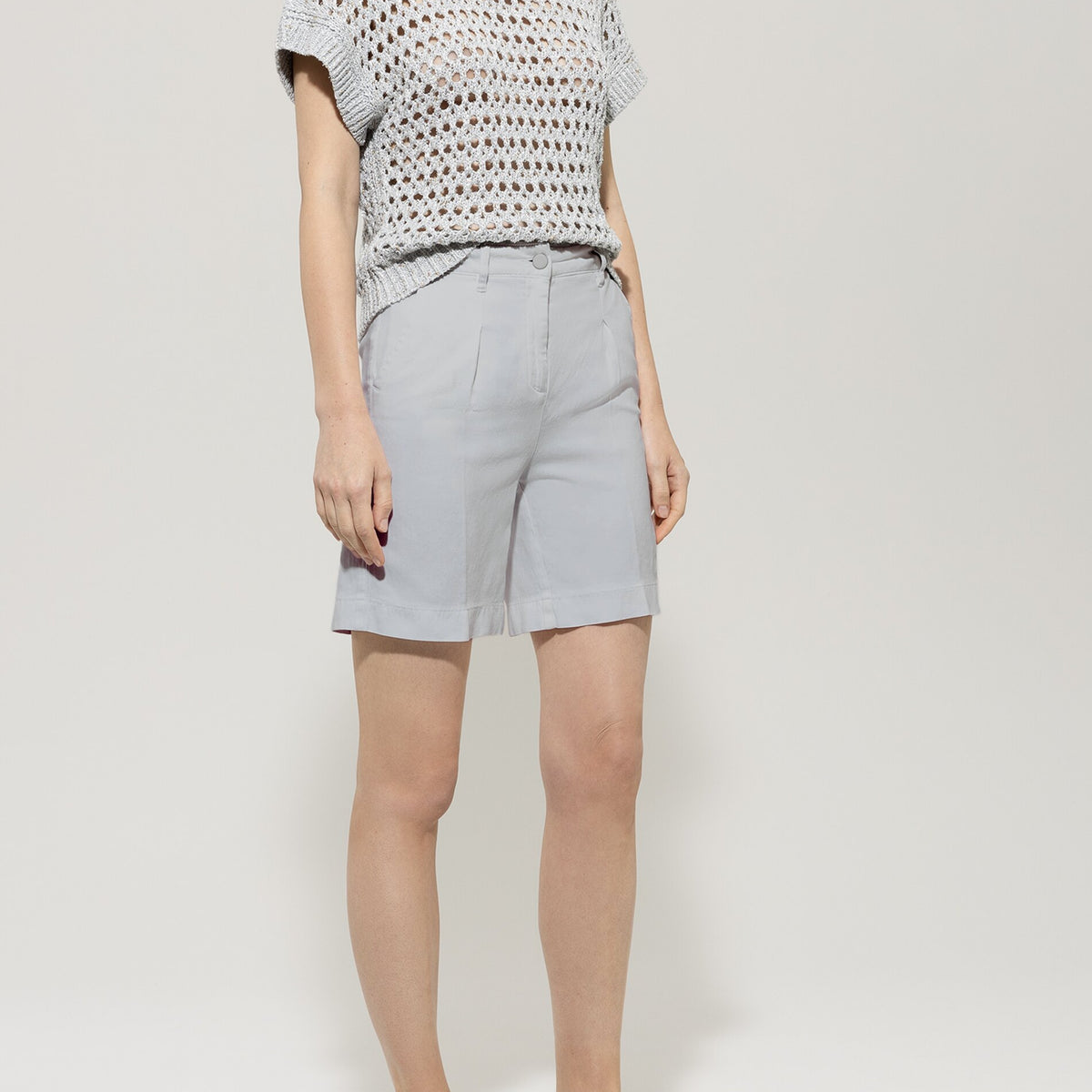 Denim shorts silver gray Standard - Main Image