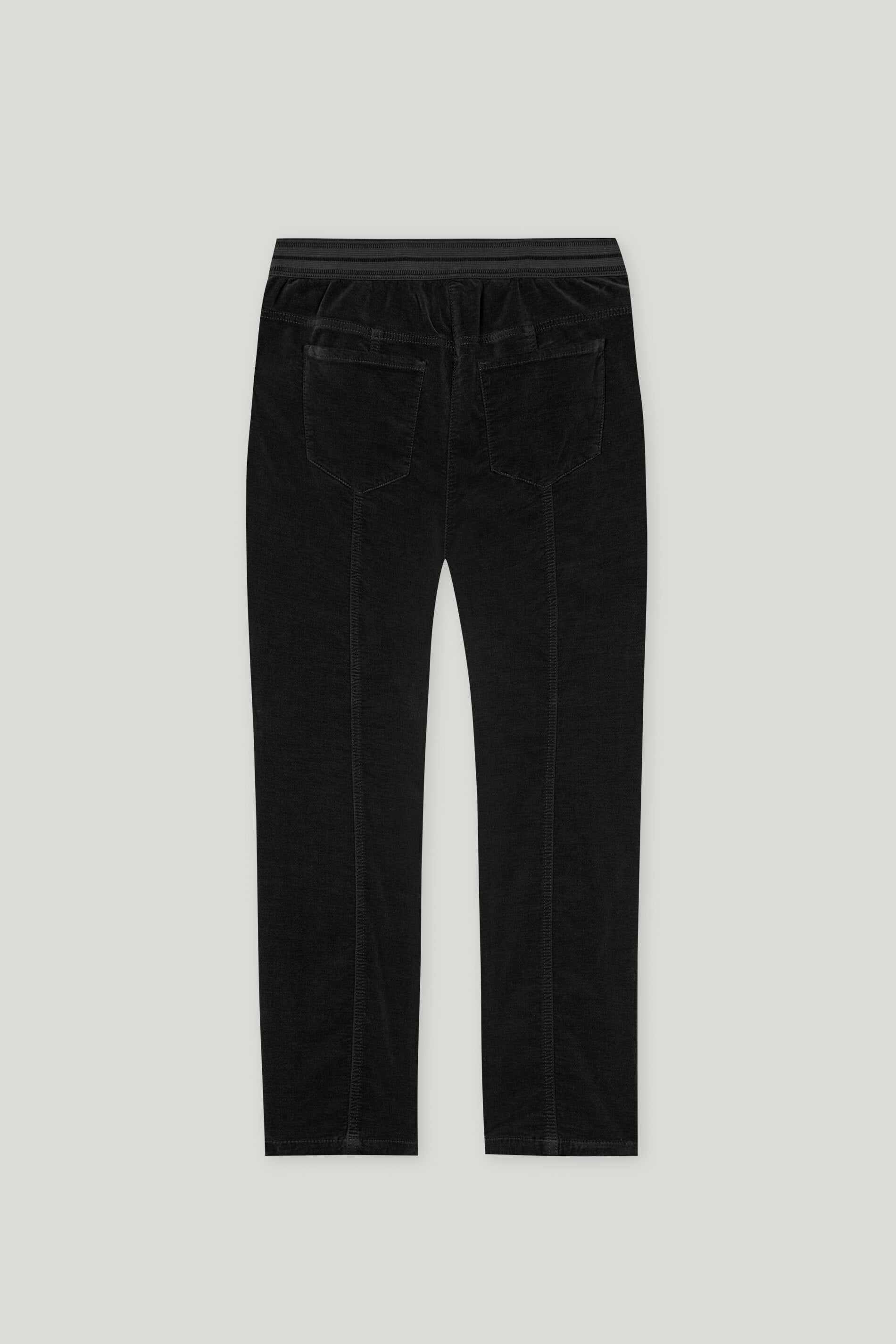 Skinny-Velvet-Pants - deep black - Standard | Artikel Rück