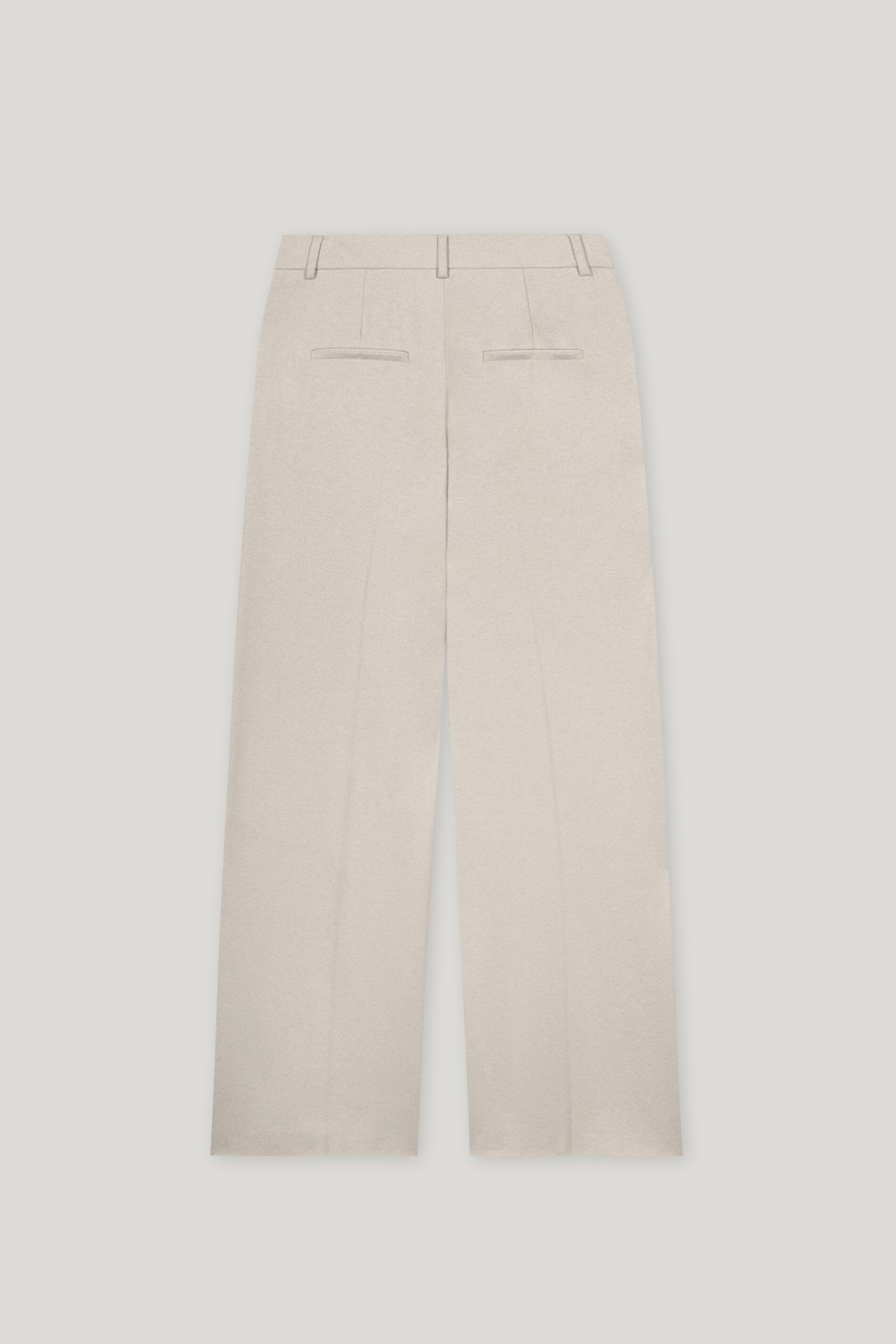 Flanell-Wideleg-Pants - oyster - Standard | Artikel Rück