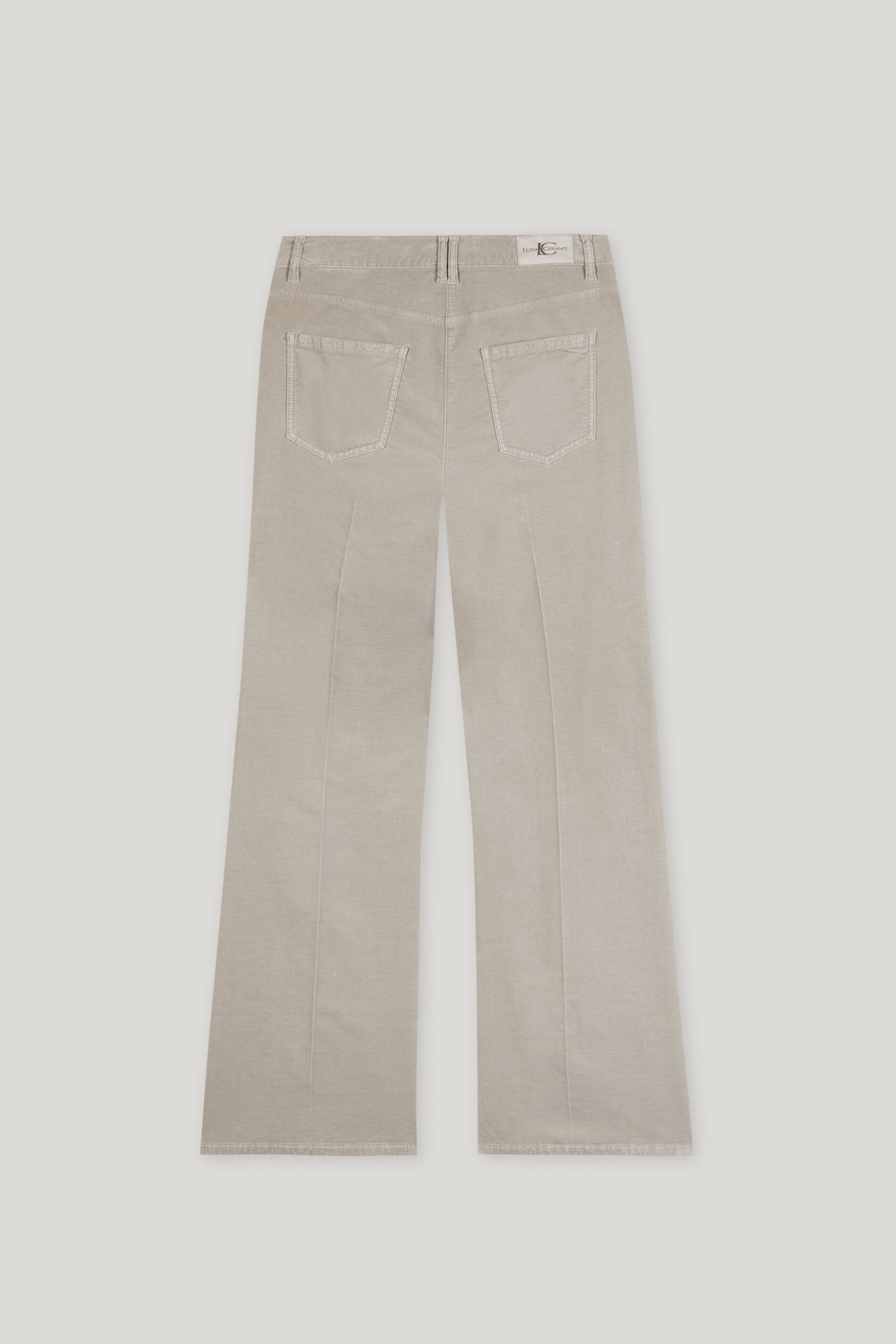 Bootcut-Samt-Pants - oyster - Standard | Artikel Rück