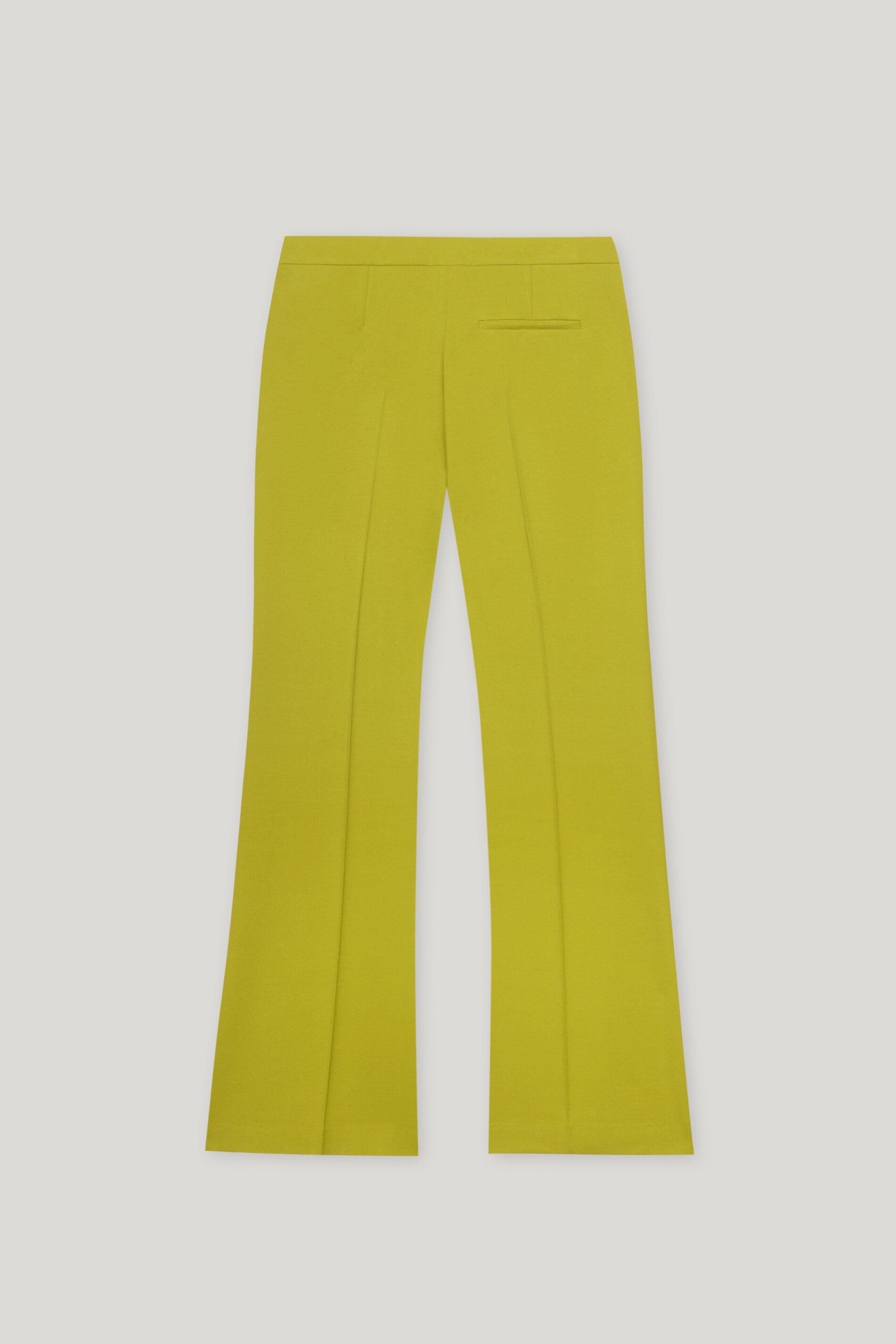 Bootcut-Sailor-Pants - acid green - mit Knöpfen | Artikel Rück