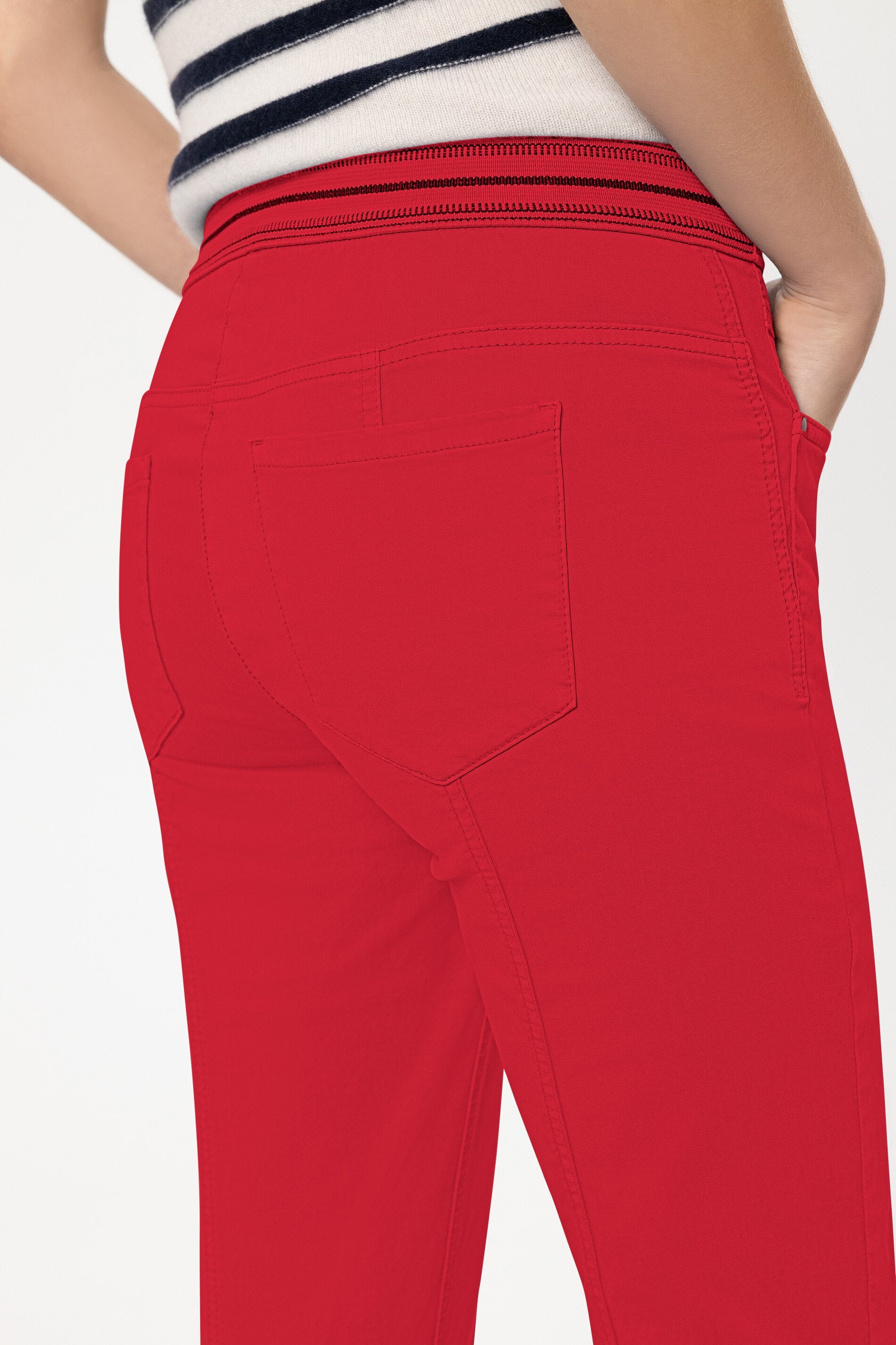 High-stretch skinny denim - cherry red - Standard