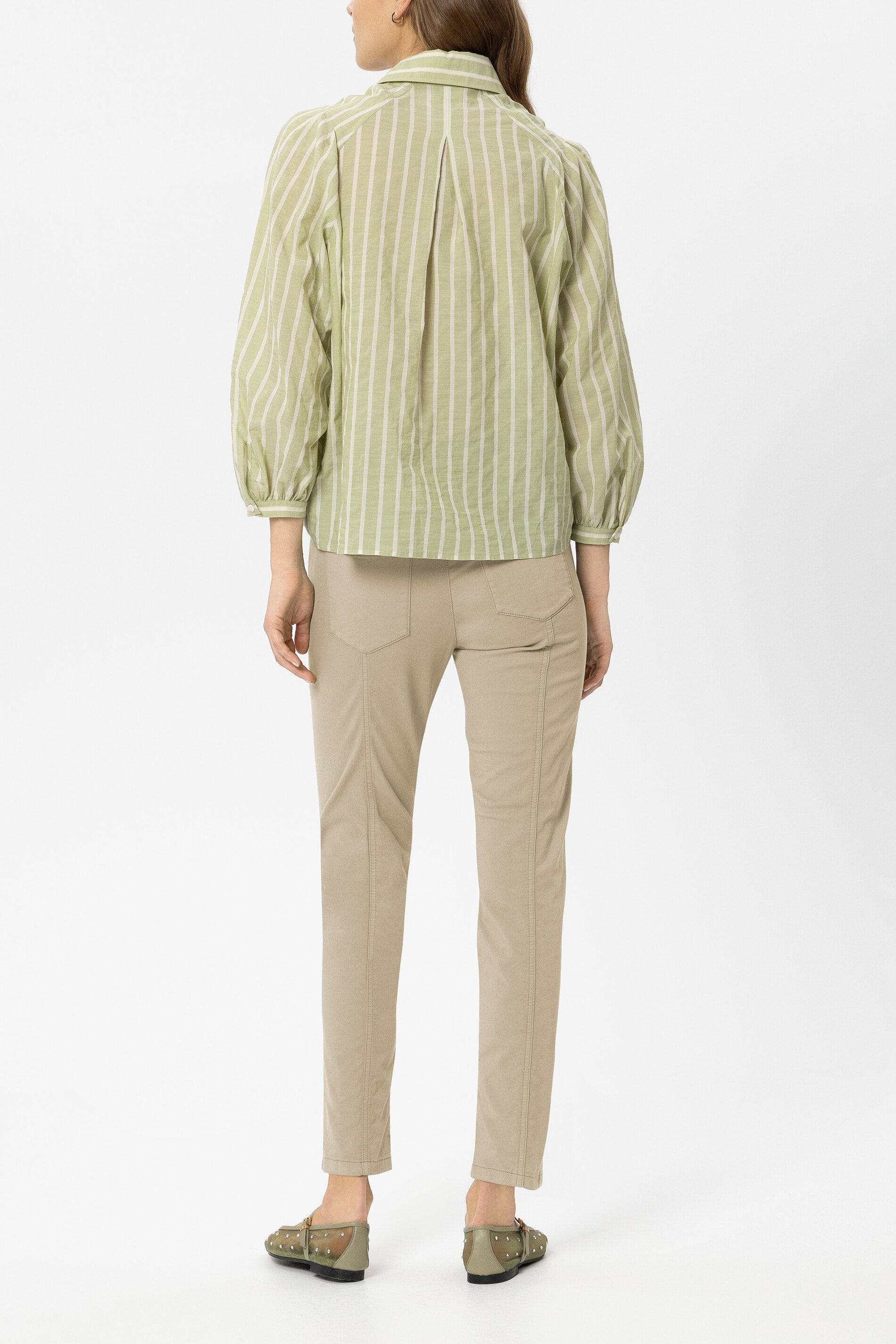 High-Stretch-Skinny-Denim - sand - Standard | Model Rück