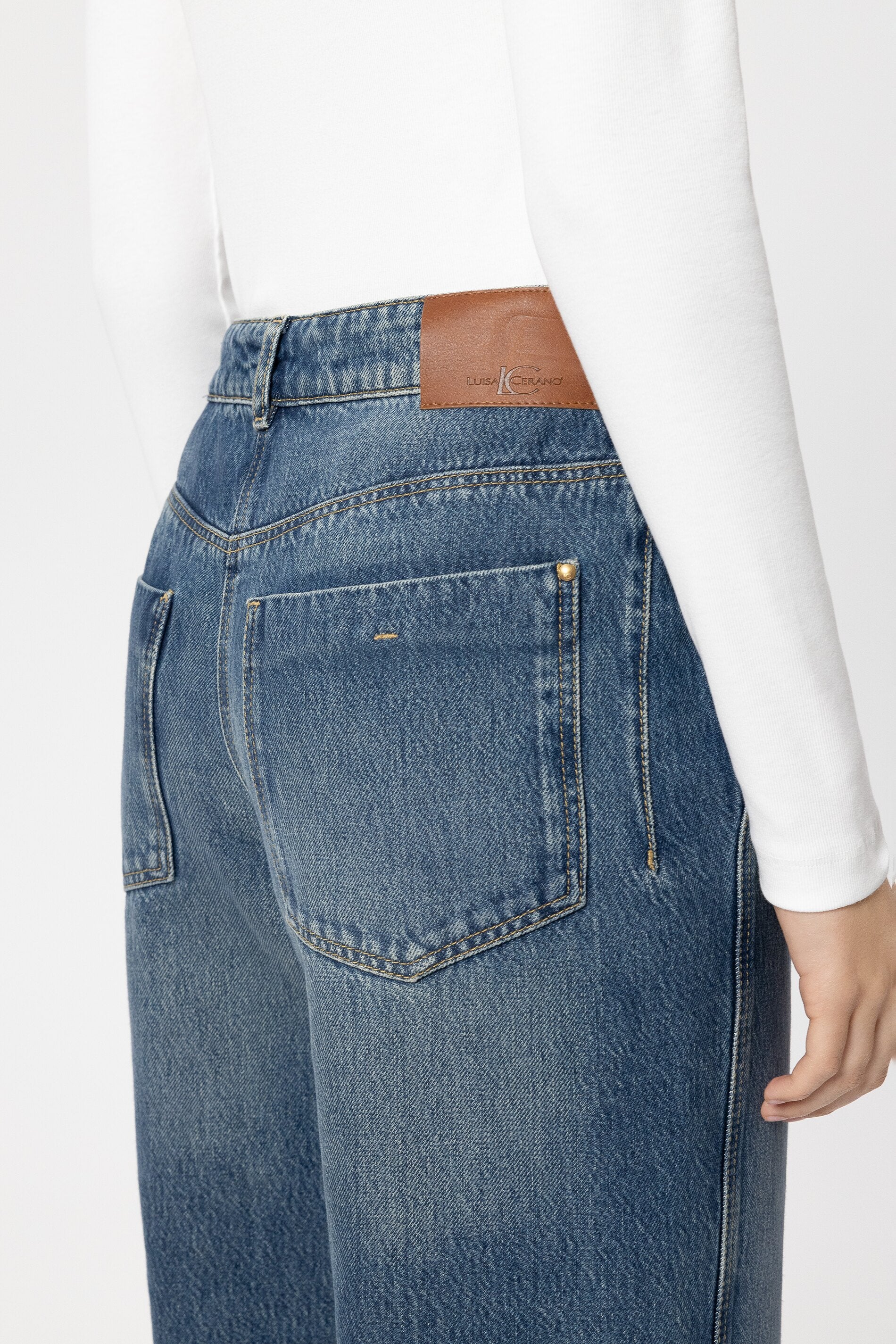 Straightleg-Tencel-Denim - denim blue - Standard | Model Detail