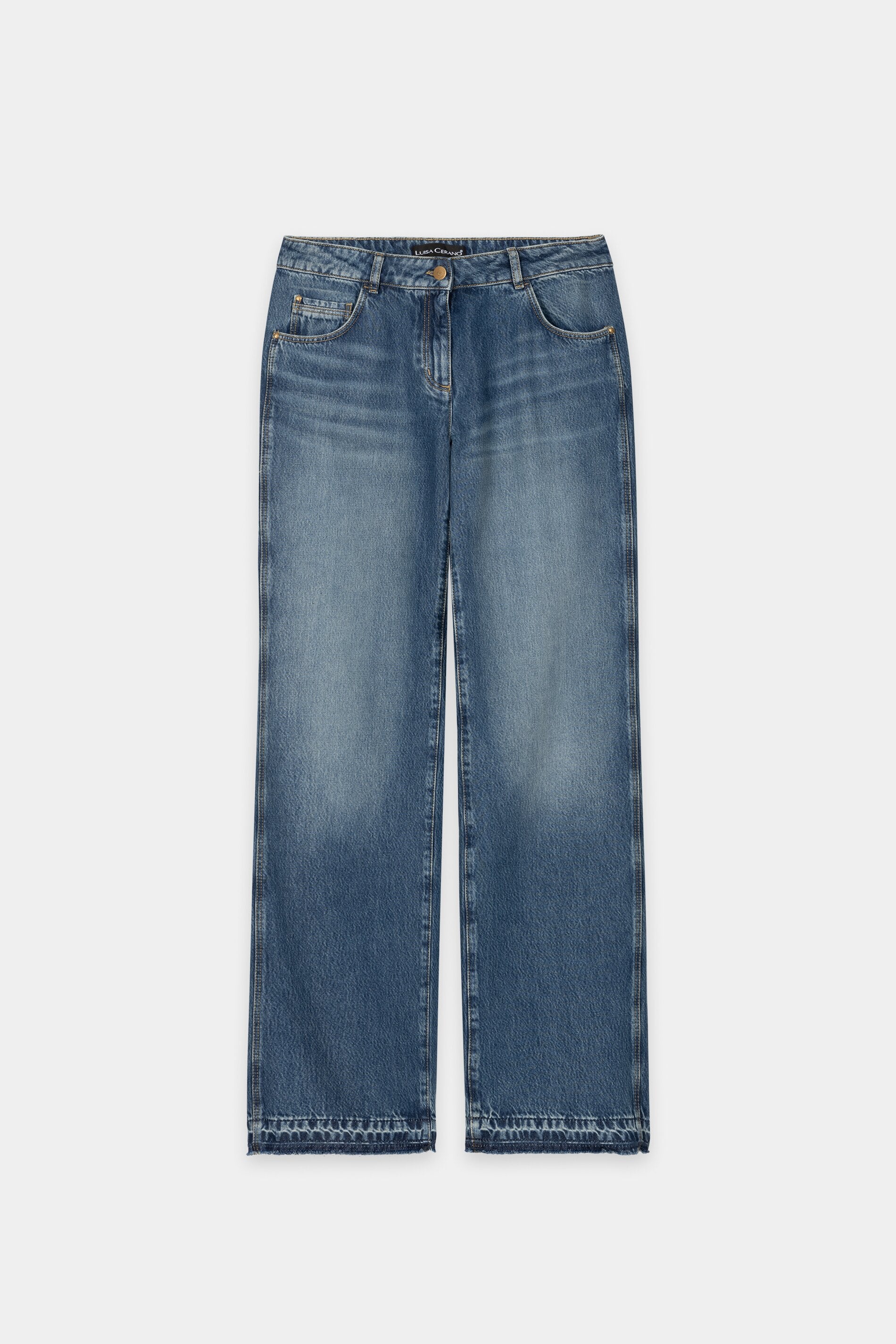 Straightleg tencel denim - denim blue - Standard