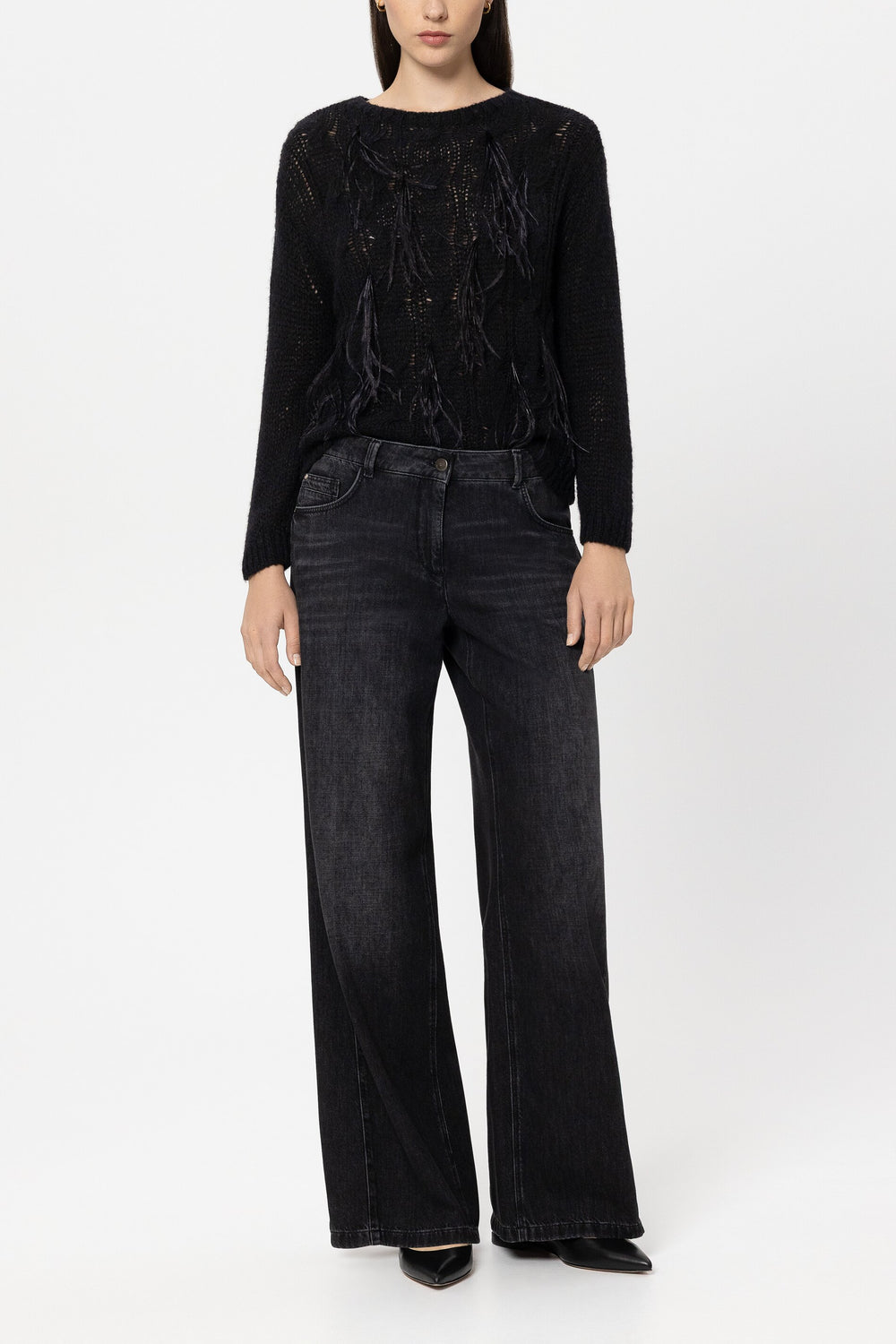 Wideleg-Black-Denim - pure black - Standard