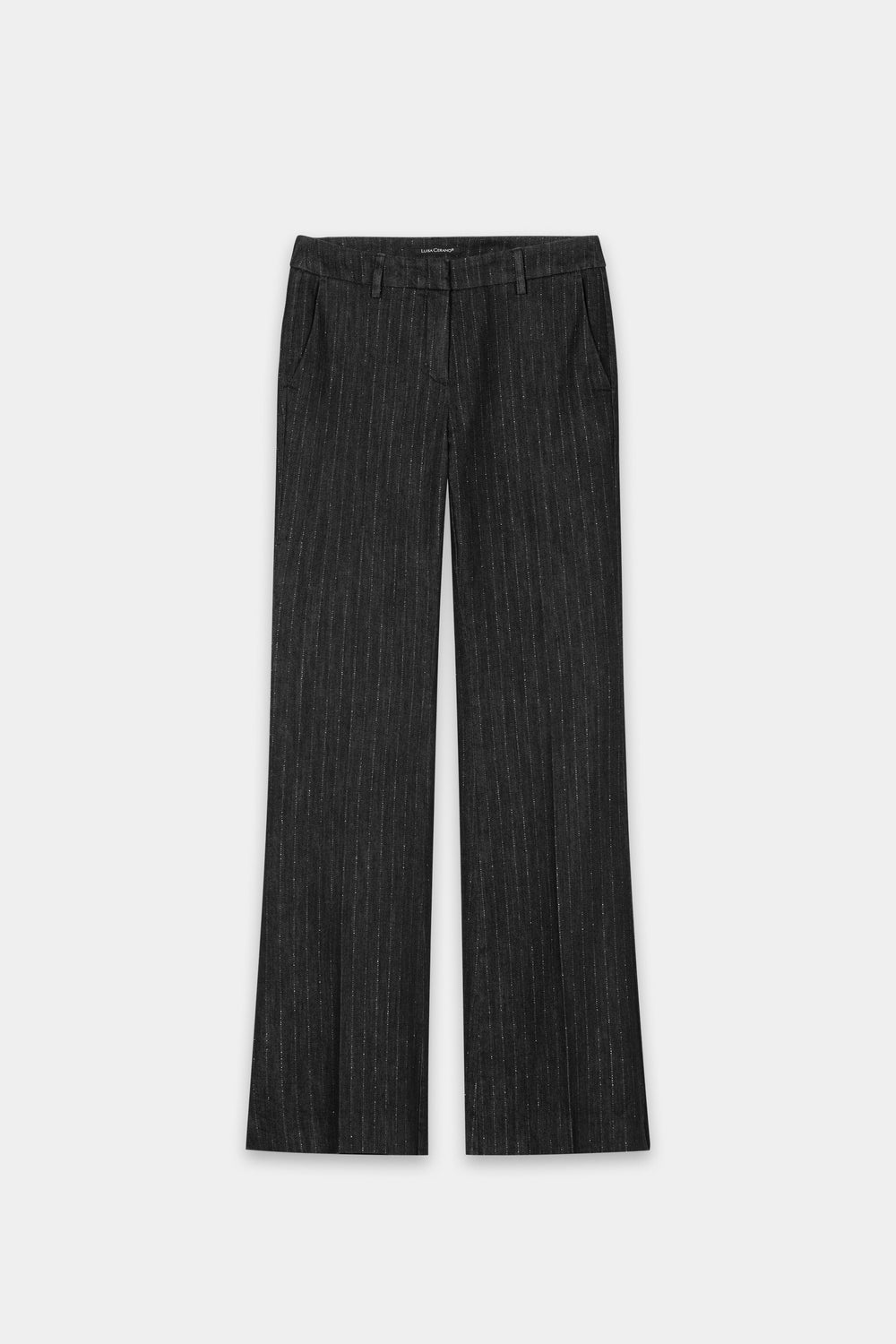 Pinstripe bootleg denim - black - Standard