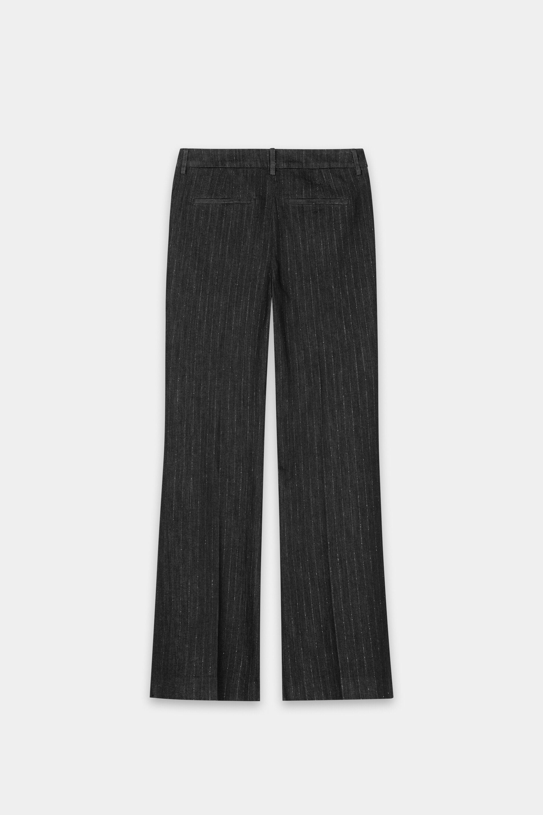 Pinstripe-Bootleg-Denim - black - Standard | Artikel Rück