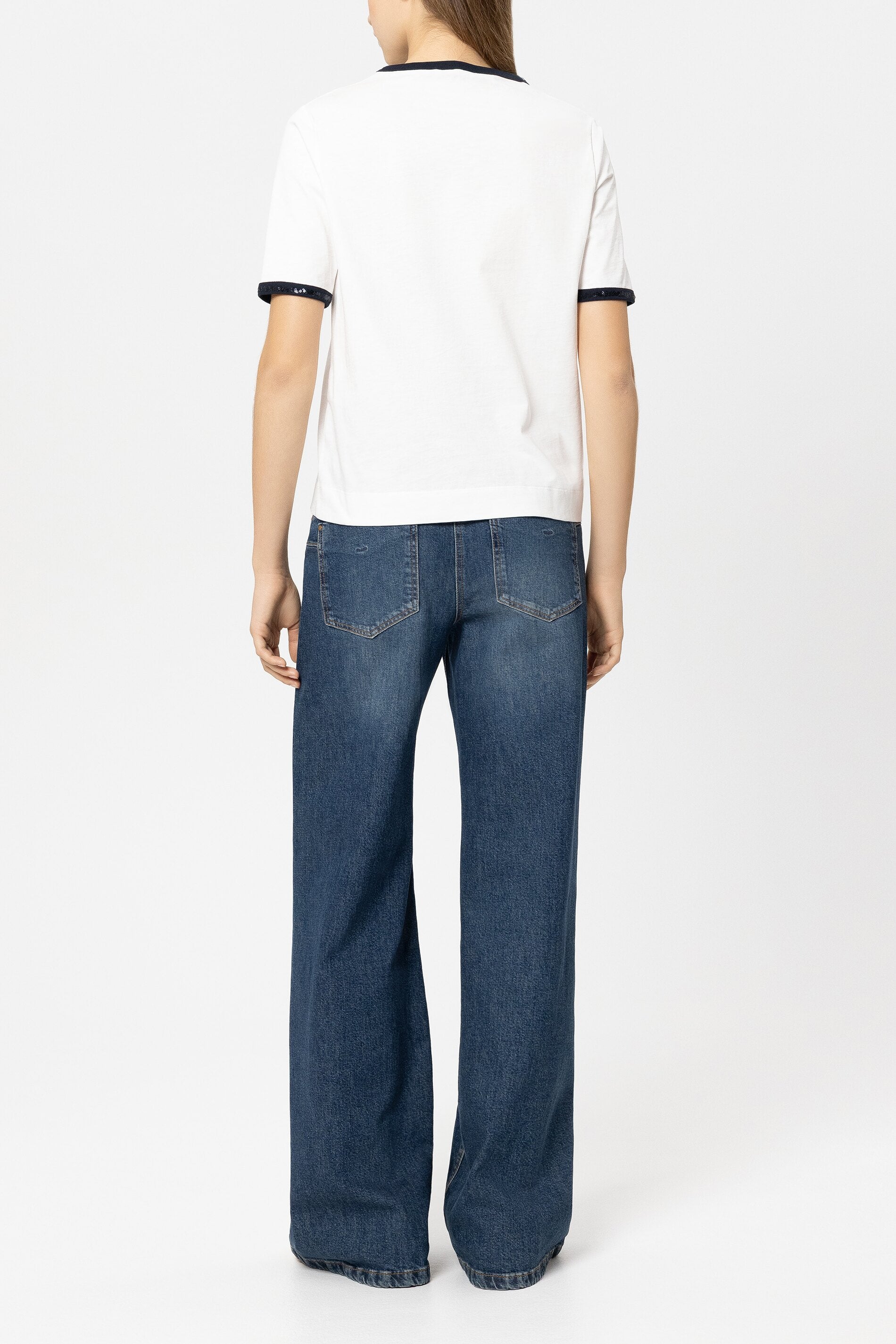 Authentic-Wideleg-Denim - denim blue - Standard | Model Rück