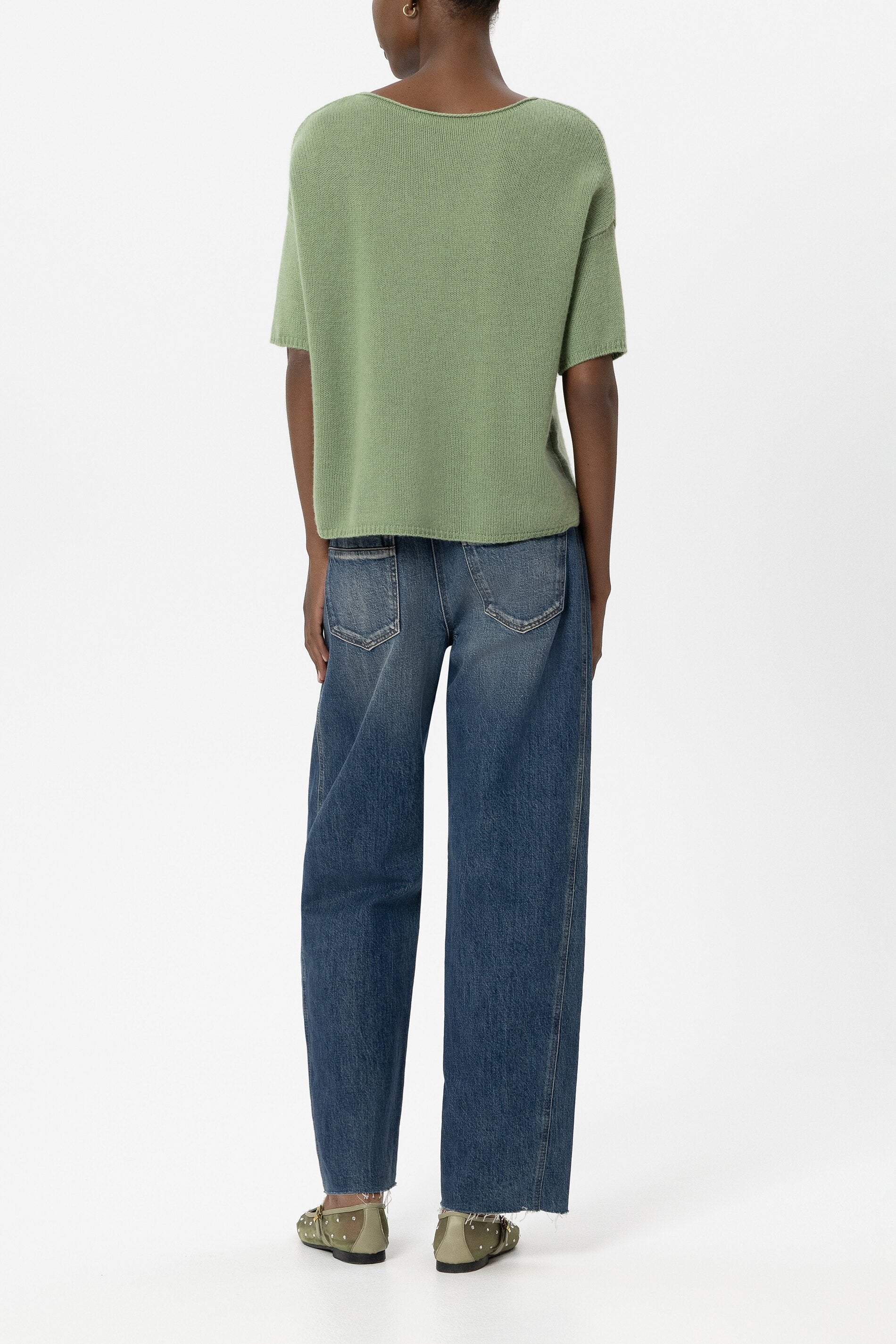 Authentic-Barelleg-Denim - denim blue - Standard | Model Rück