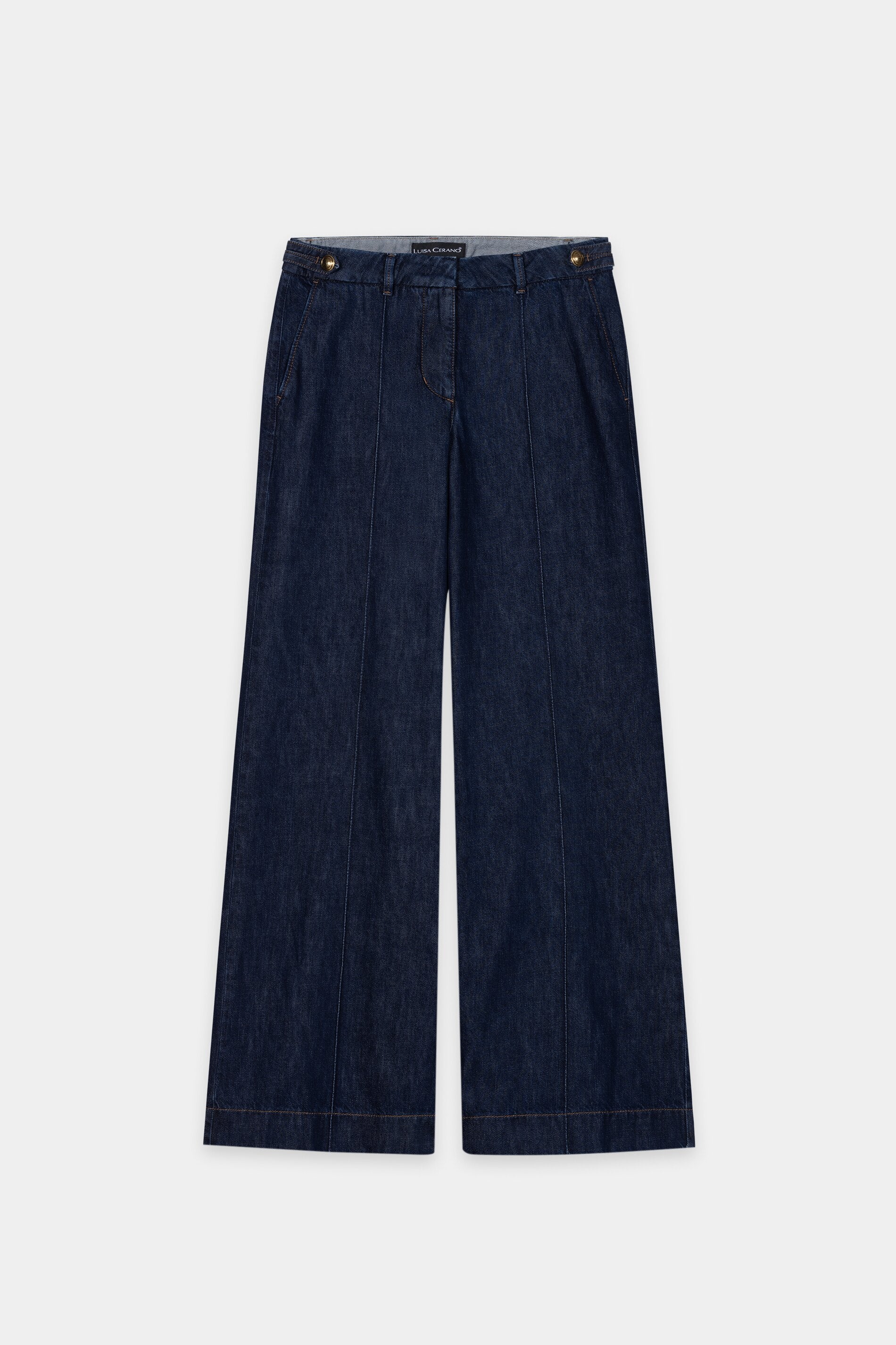 Wideleg-Chino-Denim - denim blue - Standard | Artikel Front