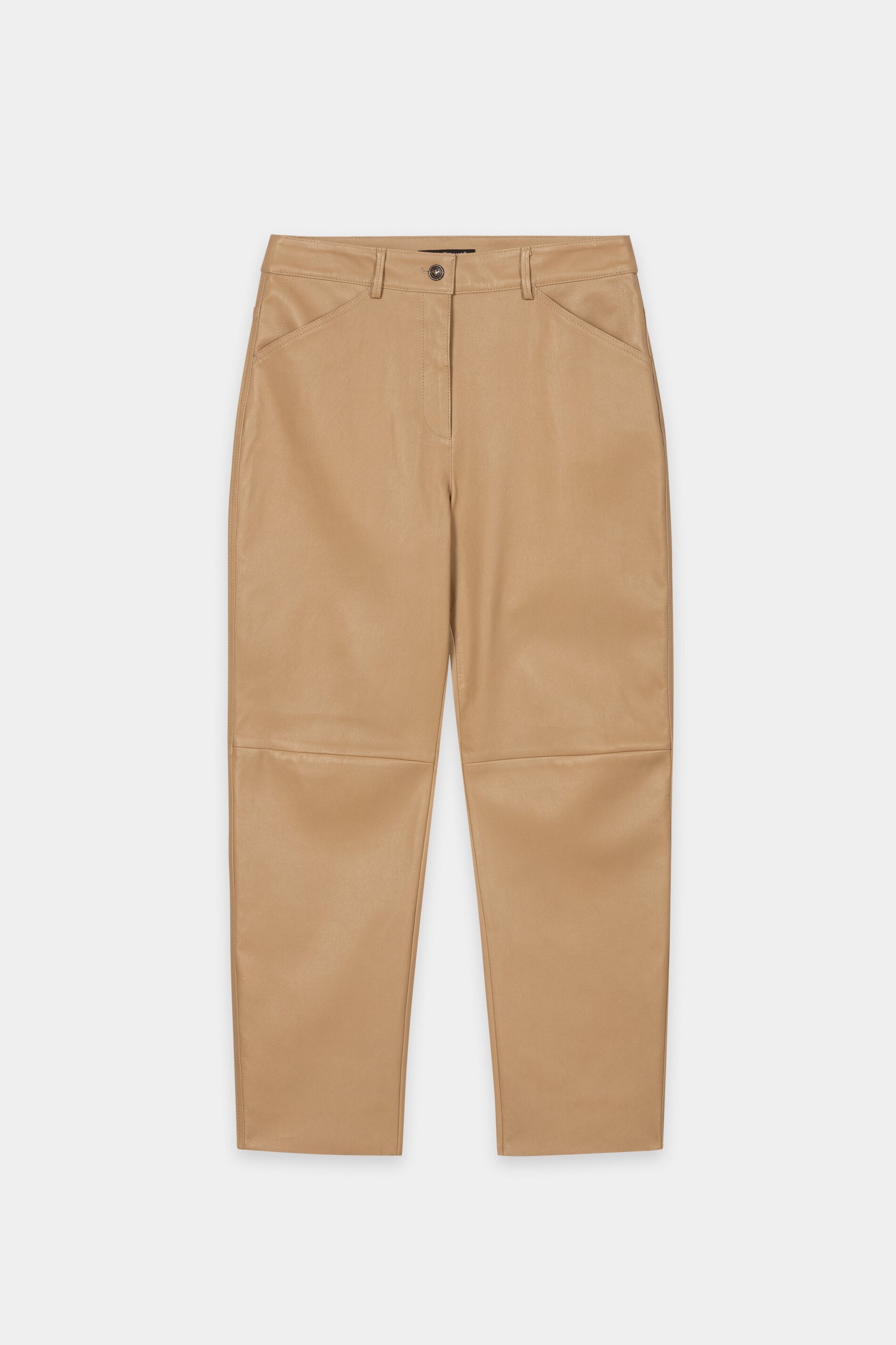 Lammnappa-Barrelleg-Pants - golden camel - Standard | Artikel Front