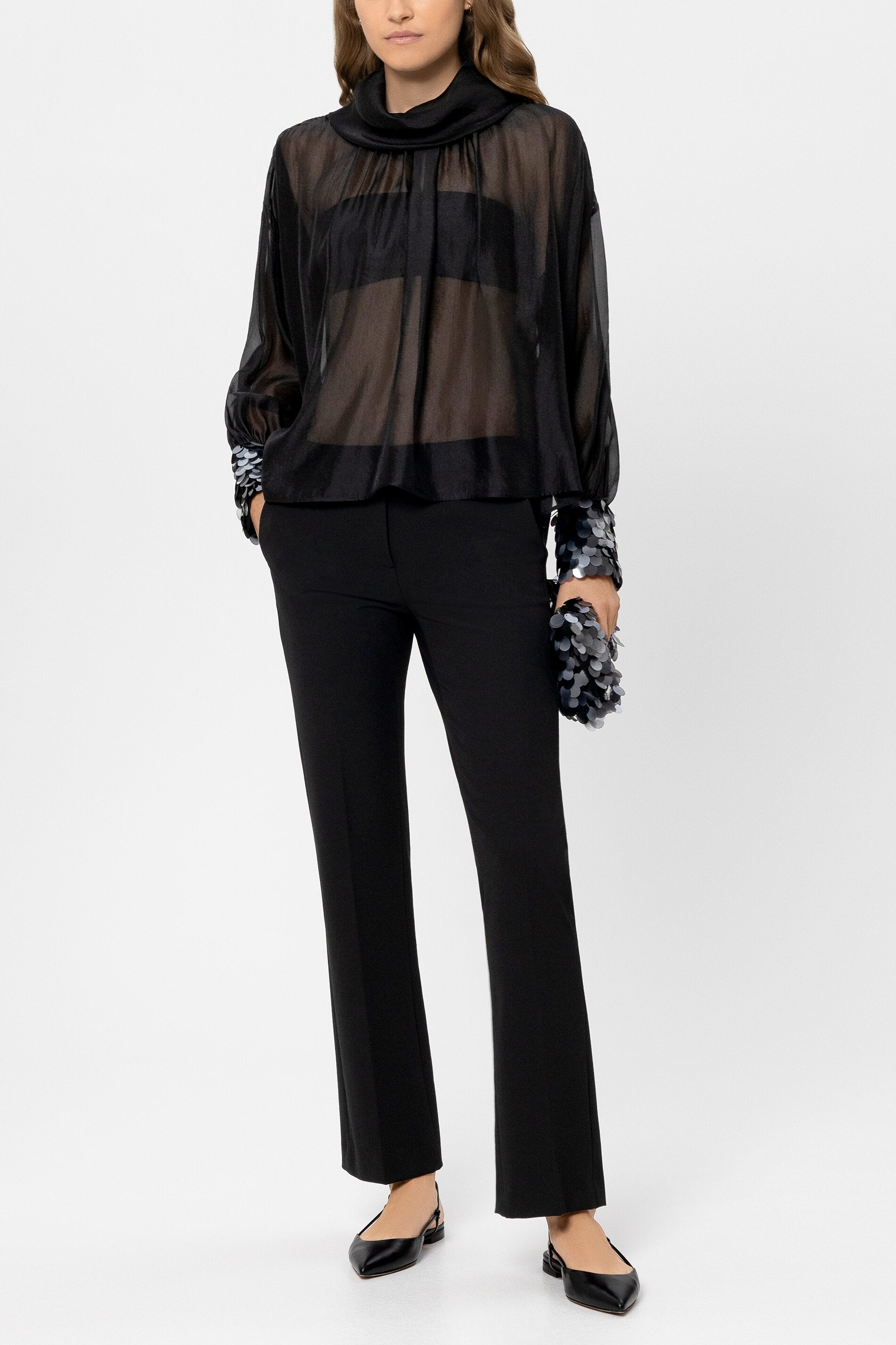 Babyflare-Pants - black - Standard | Model Front