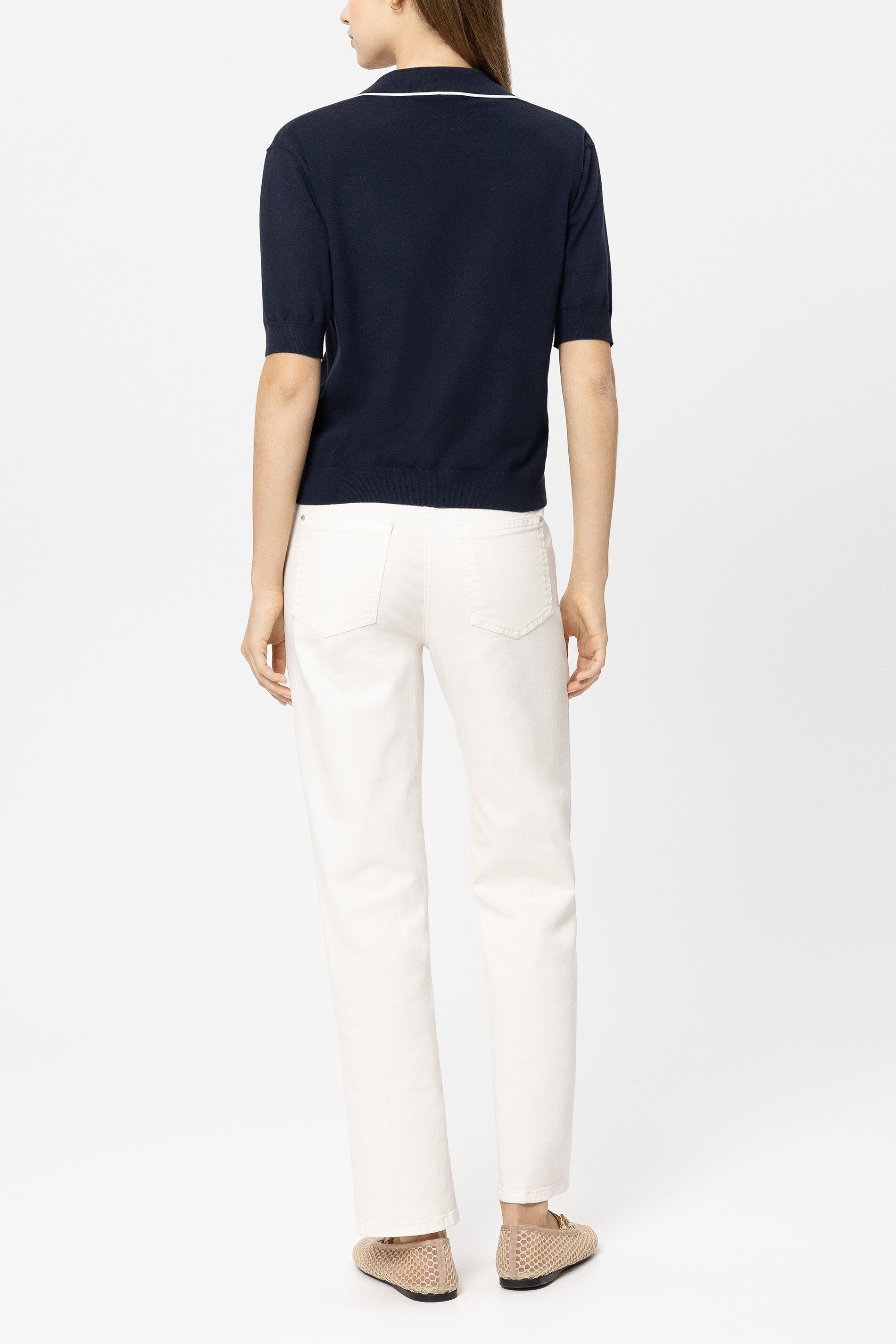 Authentic-Straightleg-Denim - cream - Standard | Model Rück