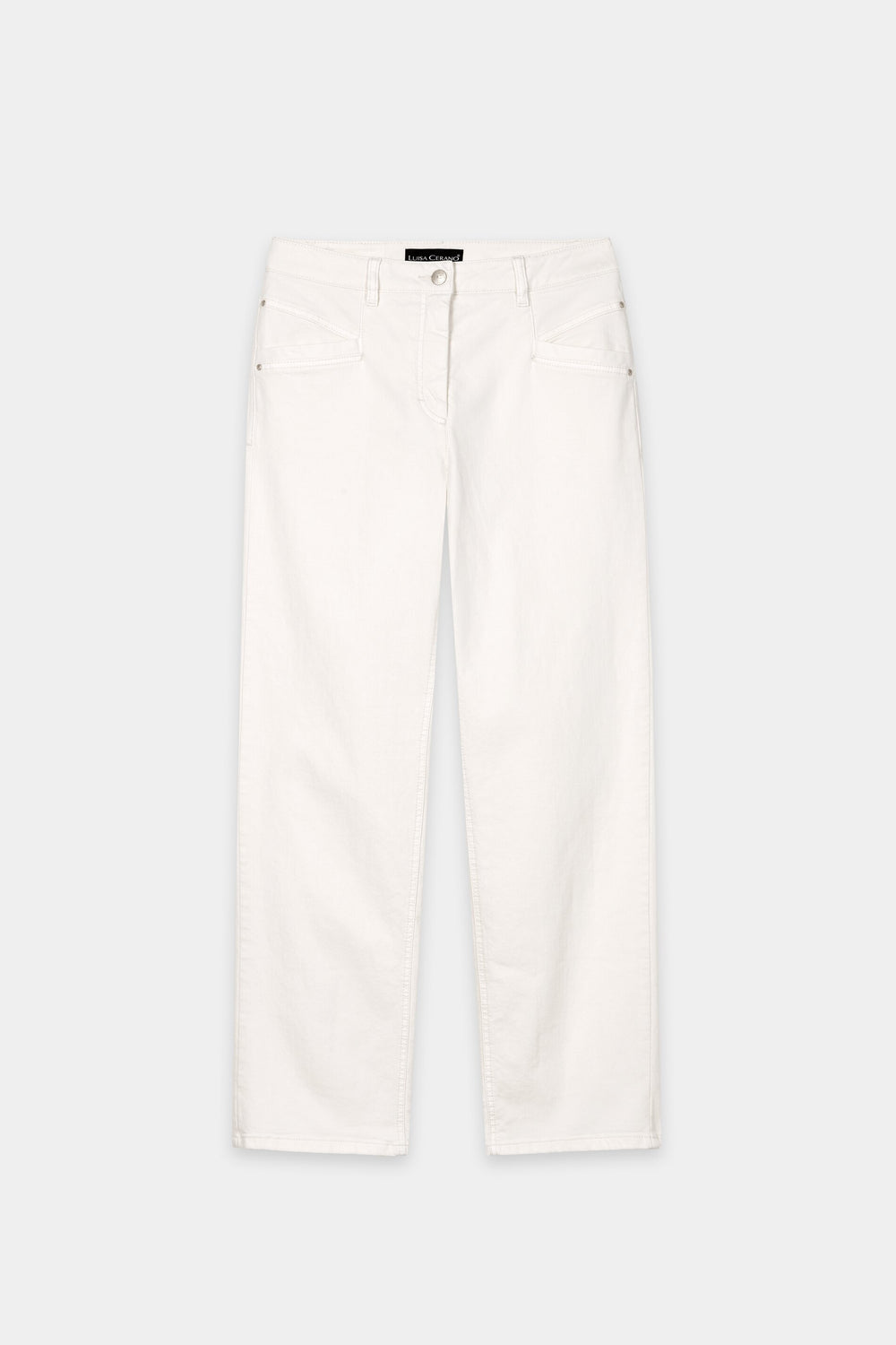 Authentic straight-leg denim - cream - Standard