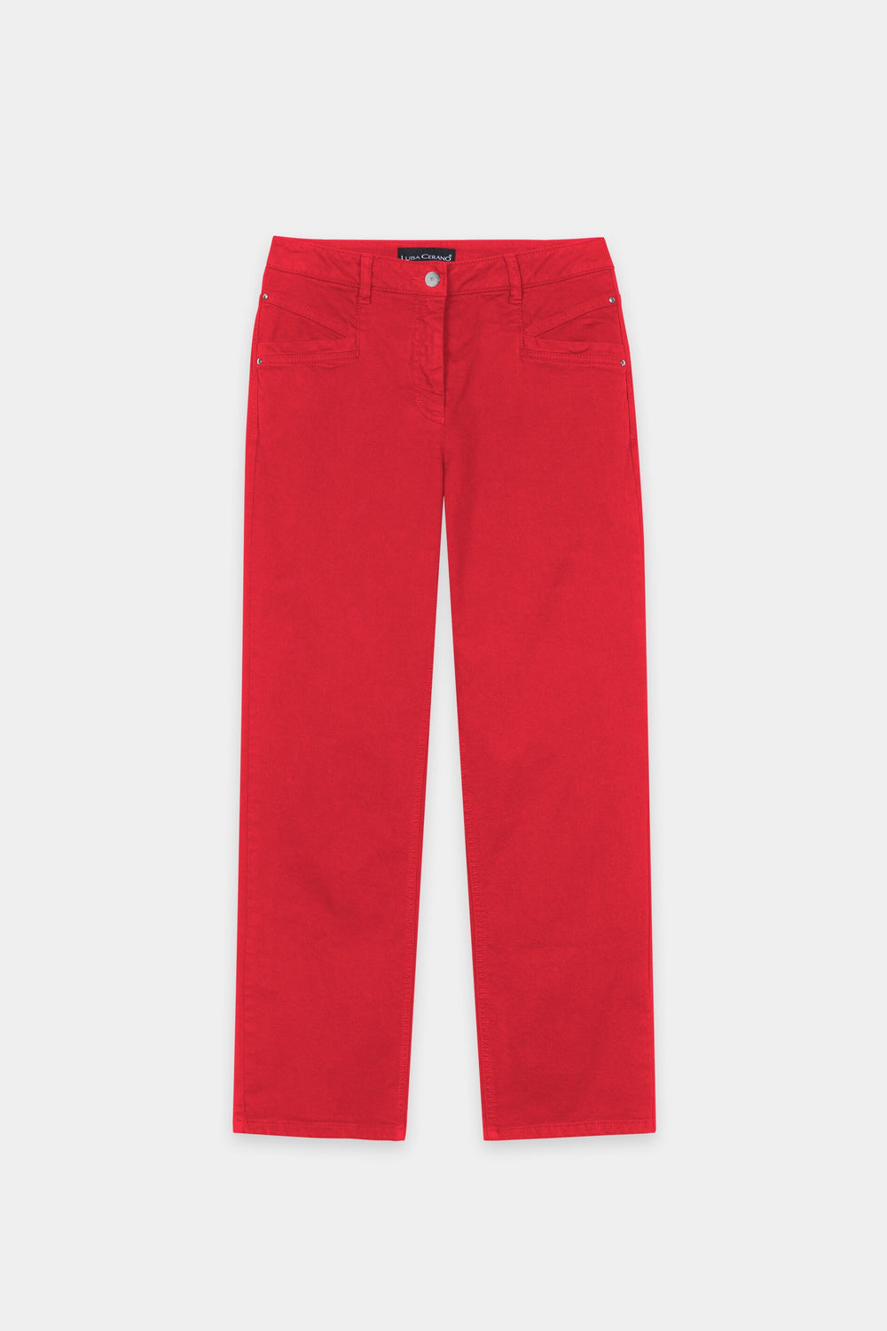 Authentic straight-leg denim - cherry red - Standard