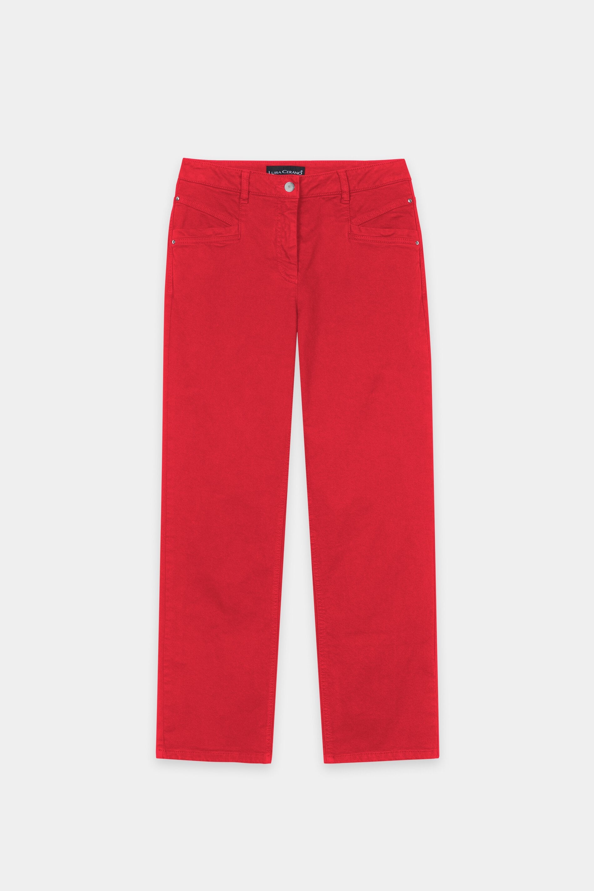 Authentic-Straightleg-Denim - cherry red - Standard | Artikel Front