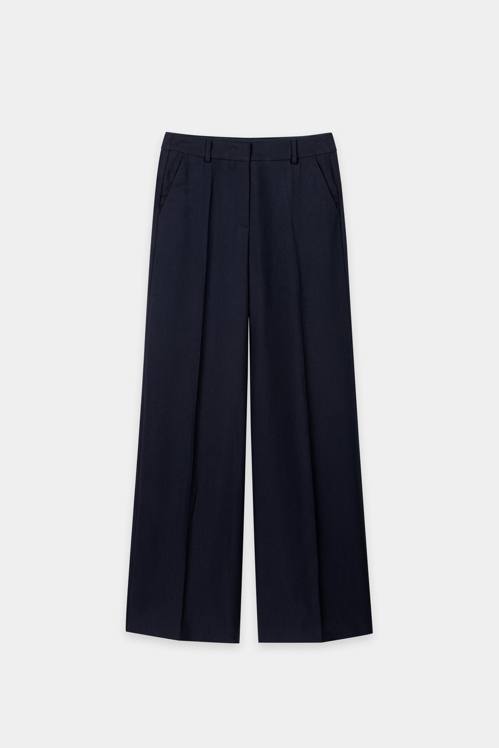 Pantalon large en gabardine - bleu marine - Standard