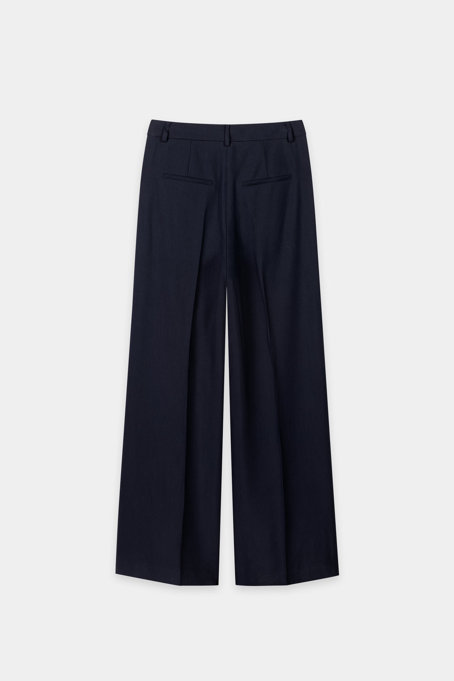 Gabardine-Wideleg-Pants - navy blue - Standard