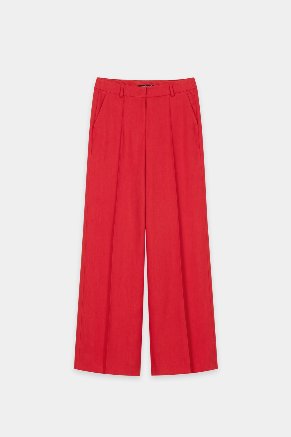 Gabardine-Wideleg-Pants - rouge cerise - Standard