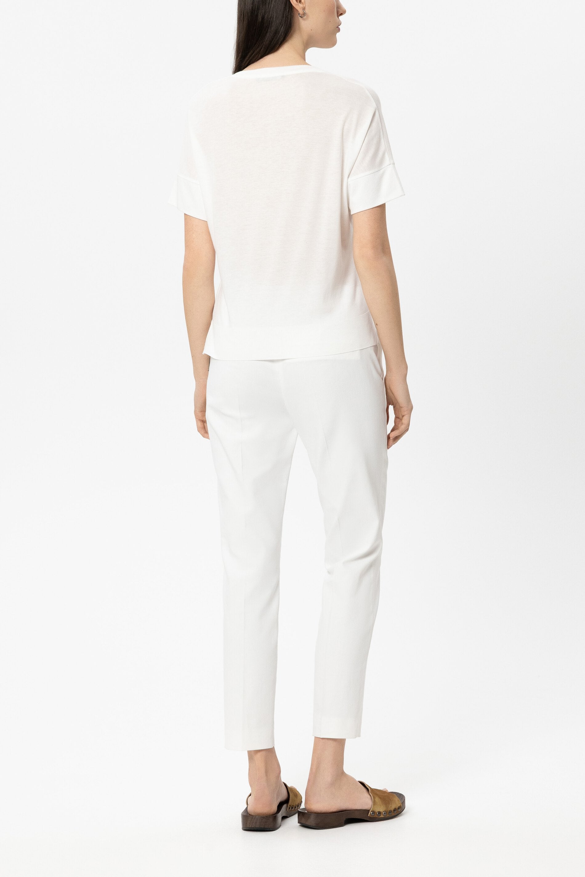 Slim-Tailored-Pants - white - Standard | Model Rück