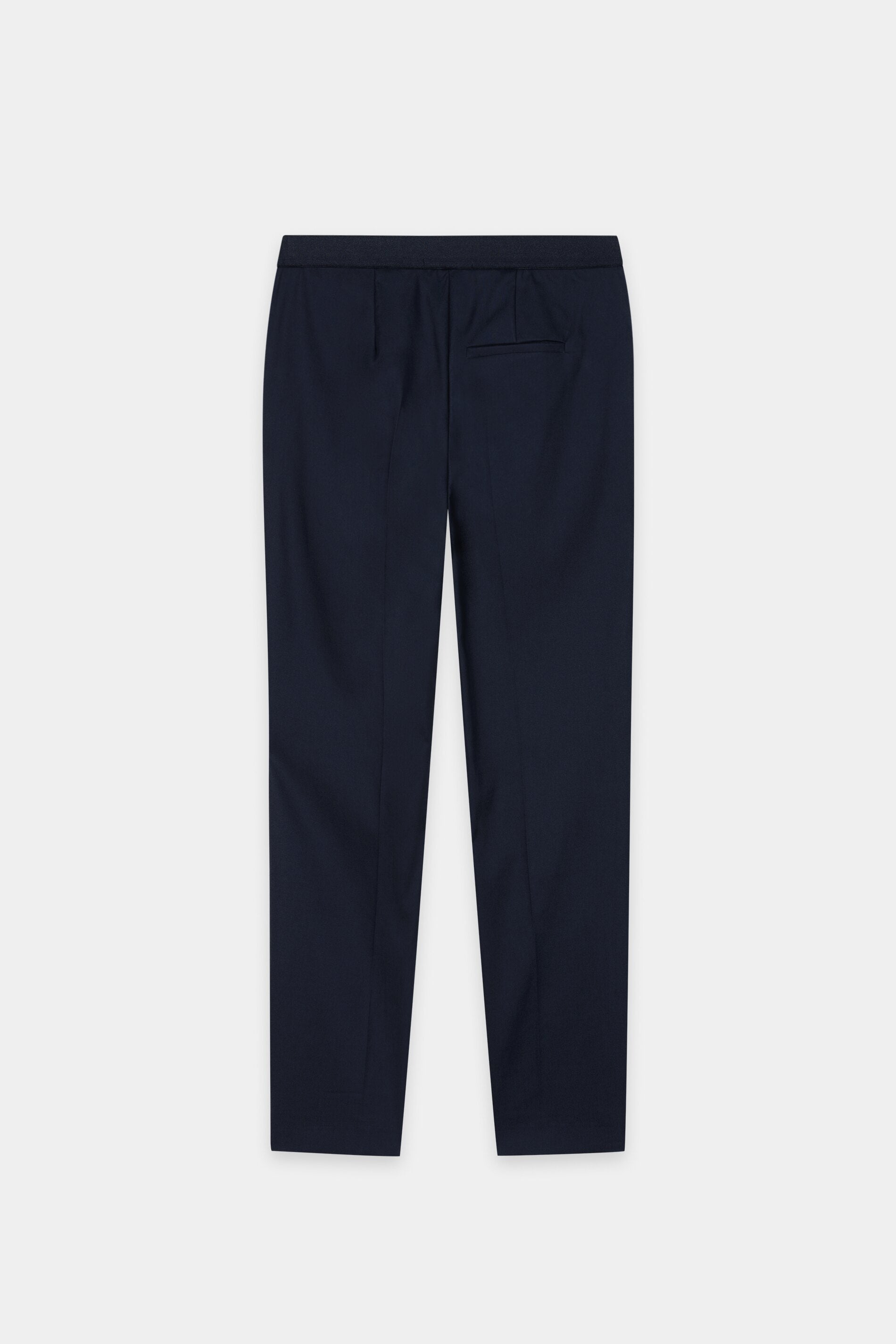 Gabardine slim-tailored pants - navy blue - Standard