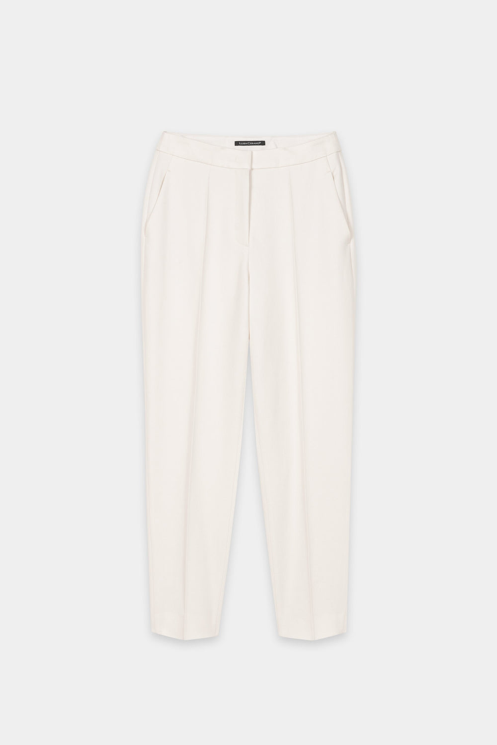 Twill tapered pants - cream - Standard