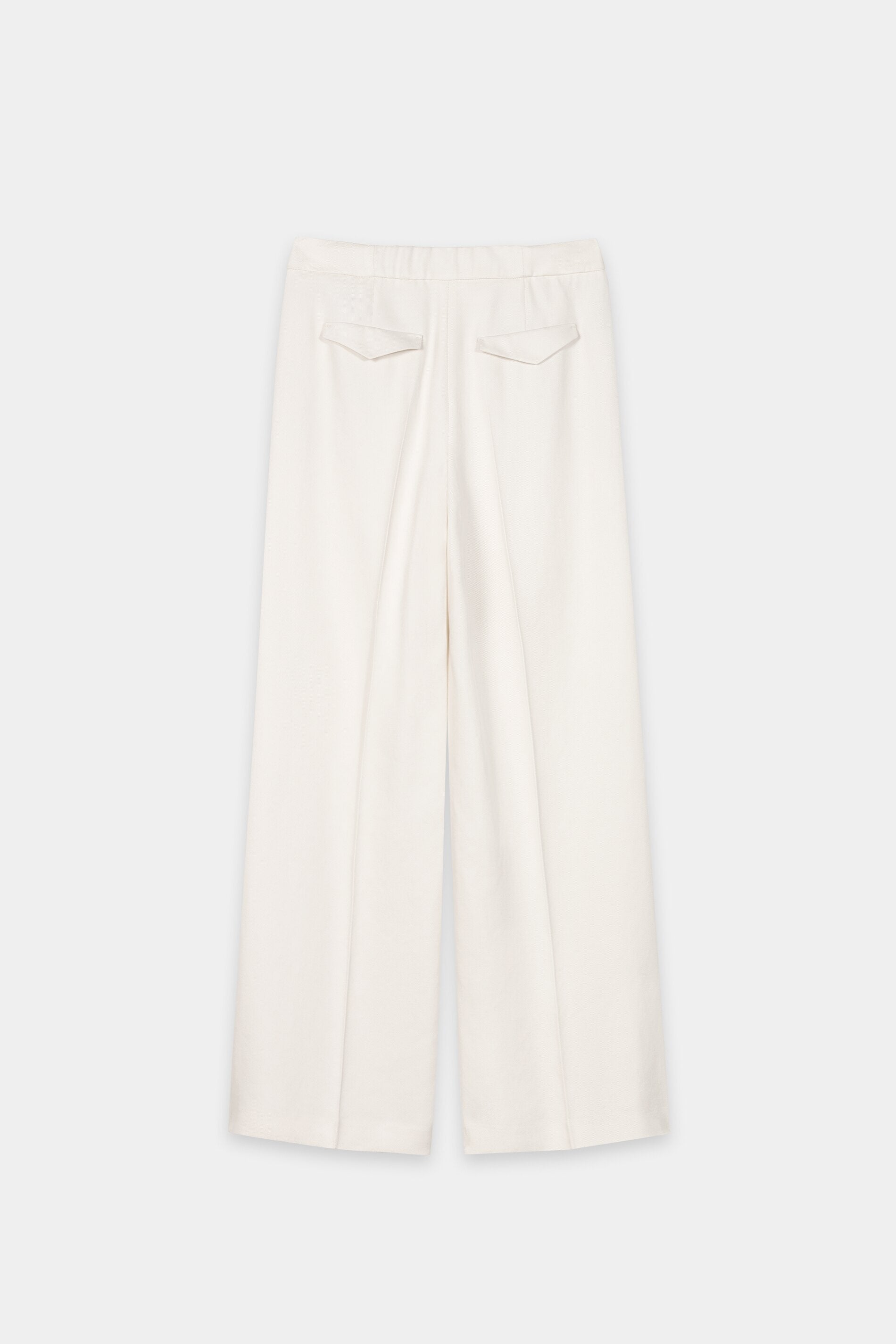 Twill-Wideleg-Pants - cream - Standard | Artikel Rück