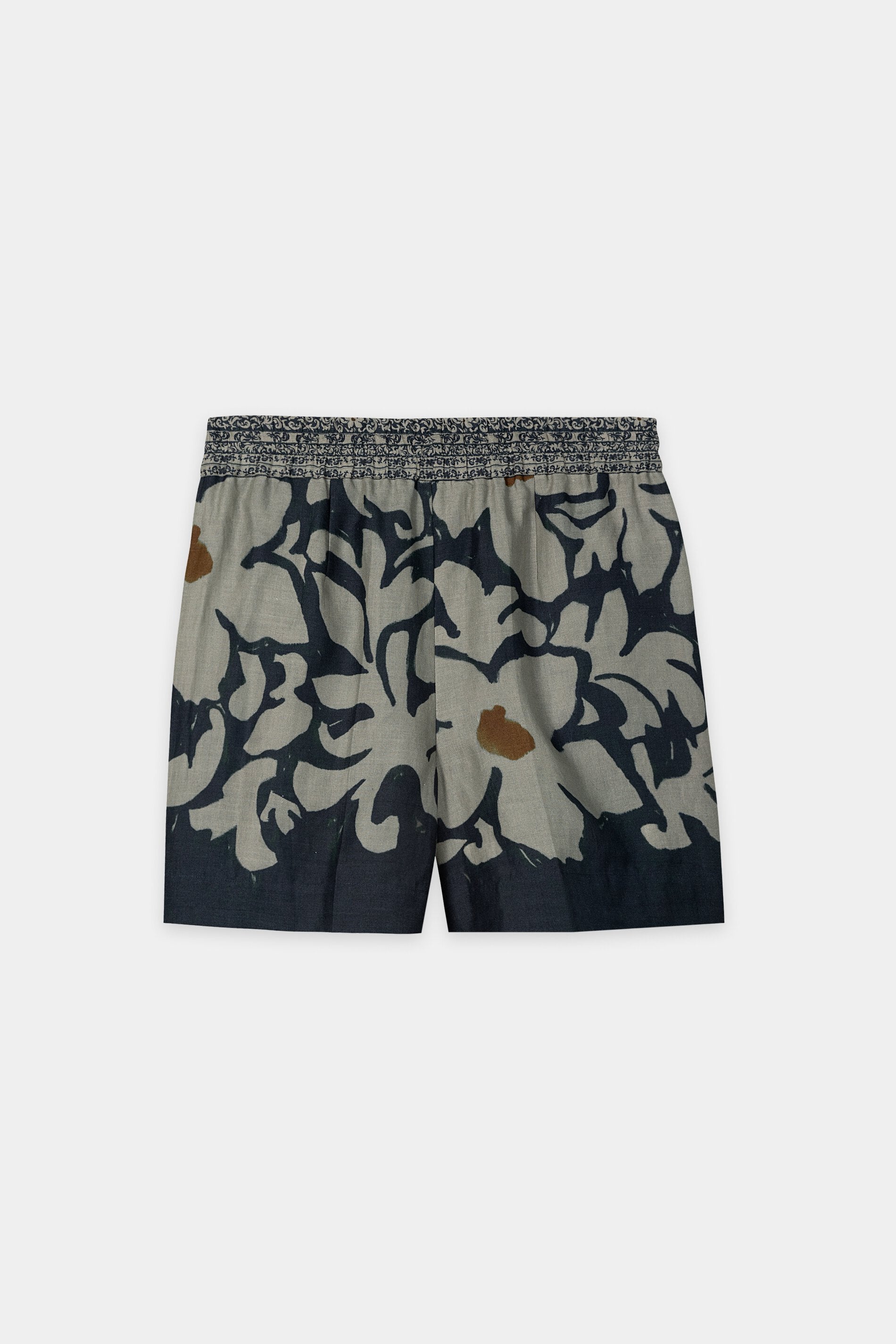 Ramie-Short mit Flower-Print - tinted blue / multi - Standard | Artikel Rück