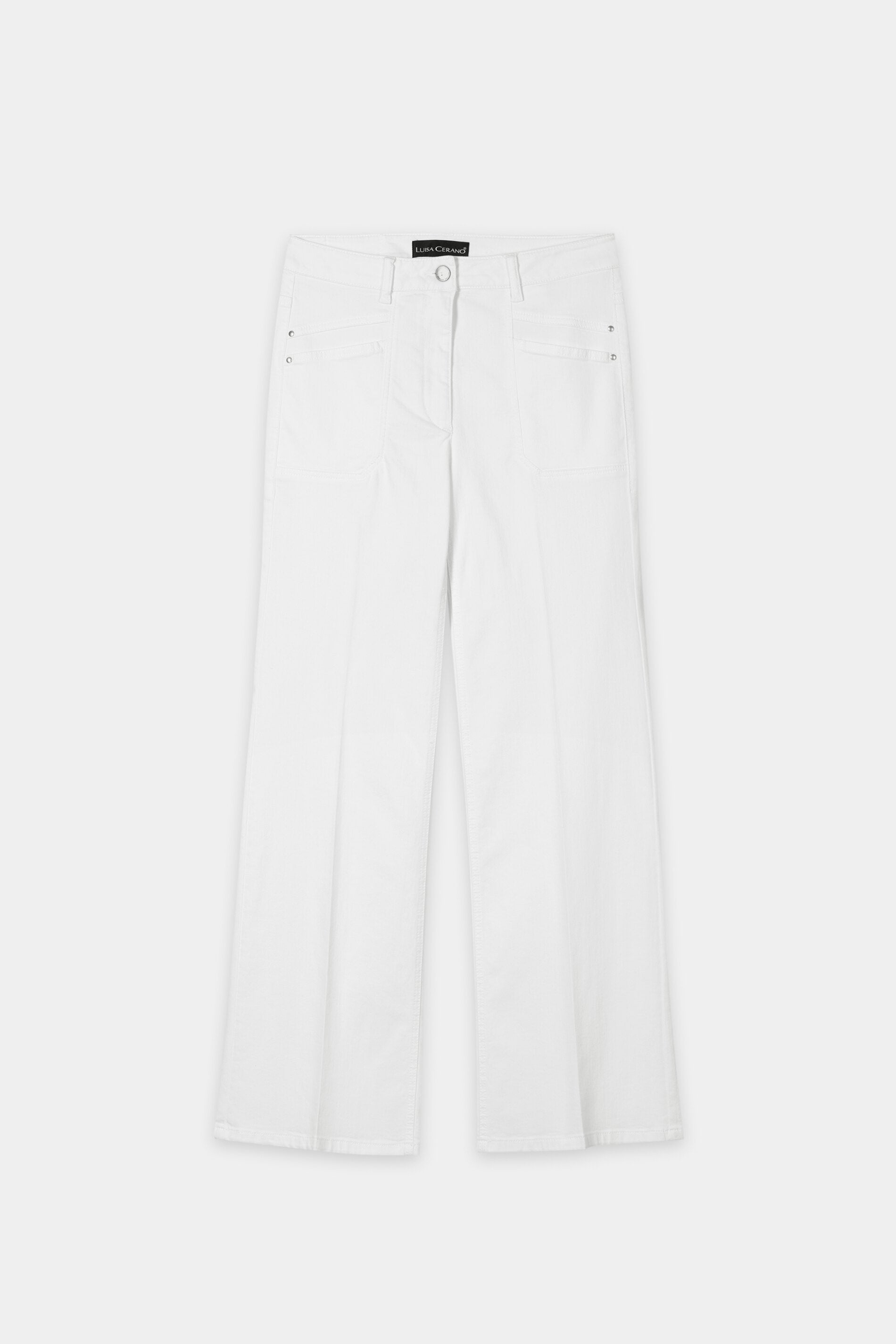 Authentic-Flared-Denim - white - Standard