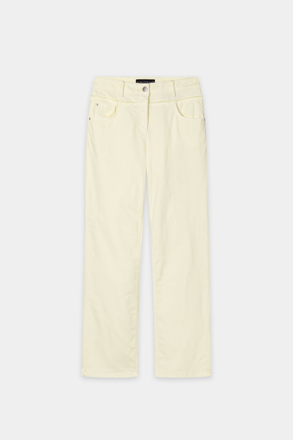 Straight-Denim mit Doppelbund - citron - Standard