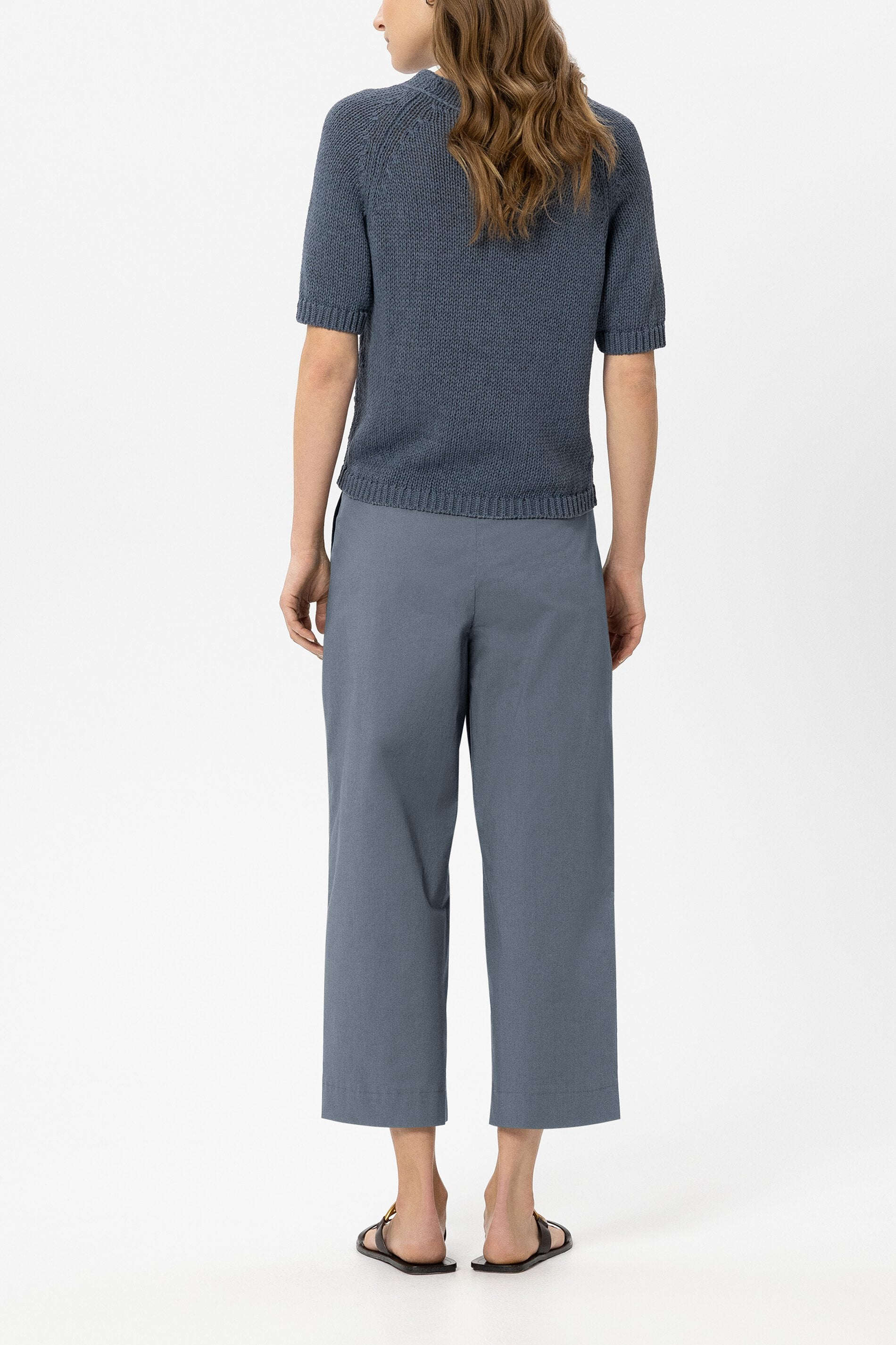 Gabardine-Tapered-Pants - tinted blue - Standard | Model Rück