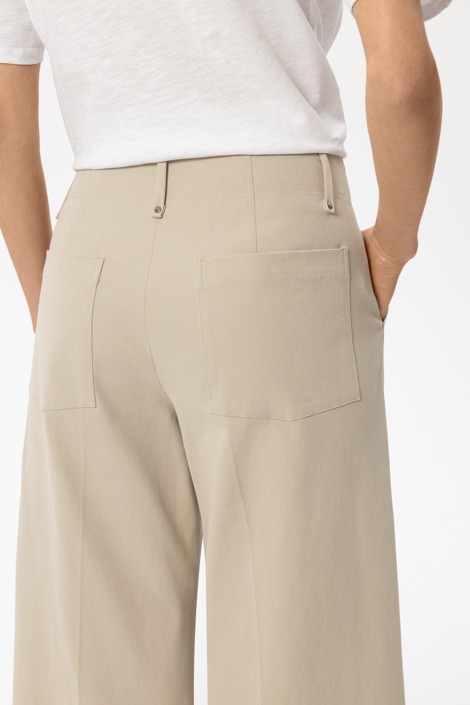 Baumwoll-Wideleg-Pants - ginger - Standard | Model Detail