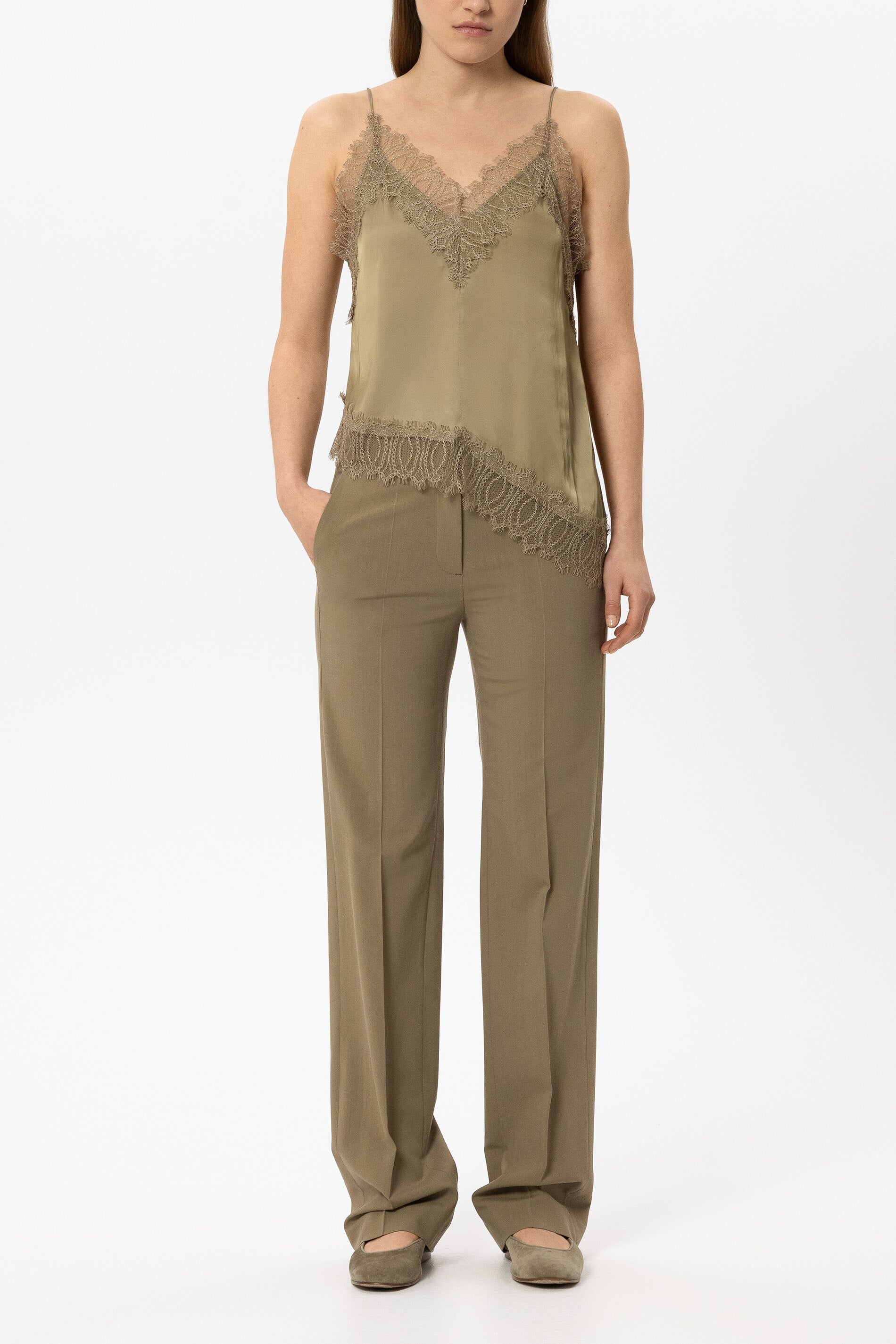 Canvas-Pants - salbei - Standard | Model Front