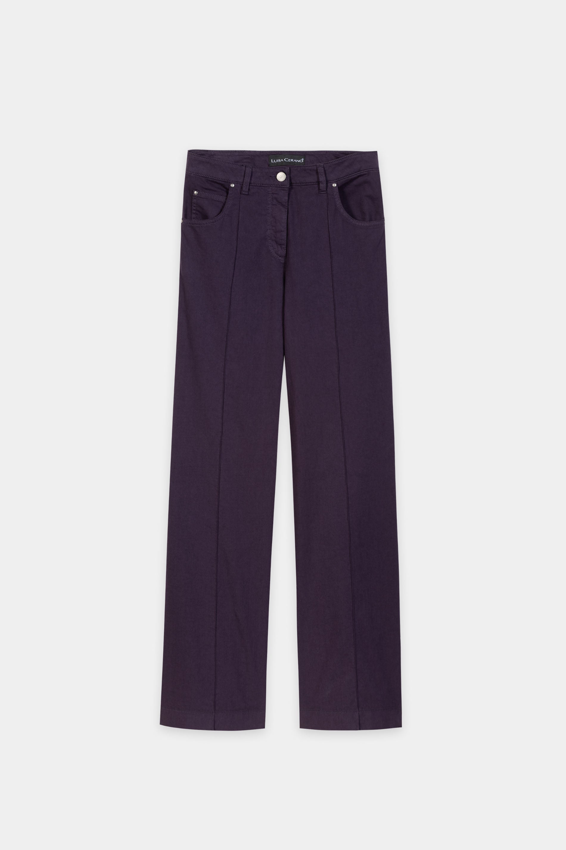 Flared-Colour-Denim - plum - Standard | Artikel Front
