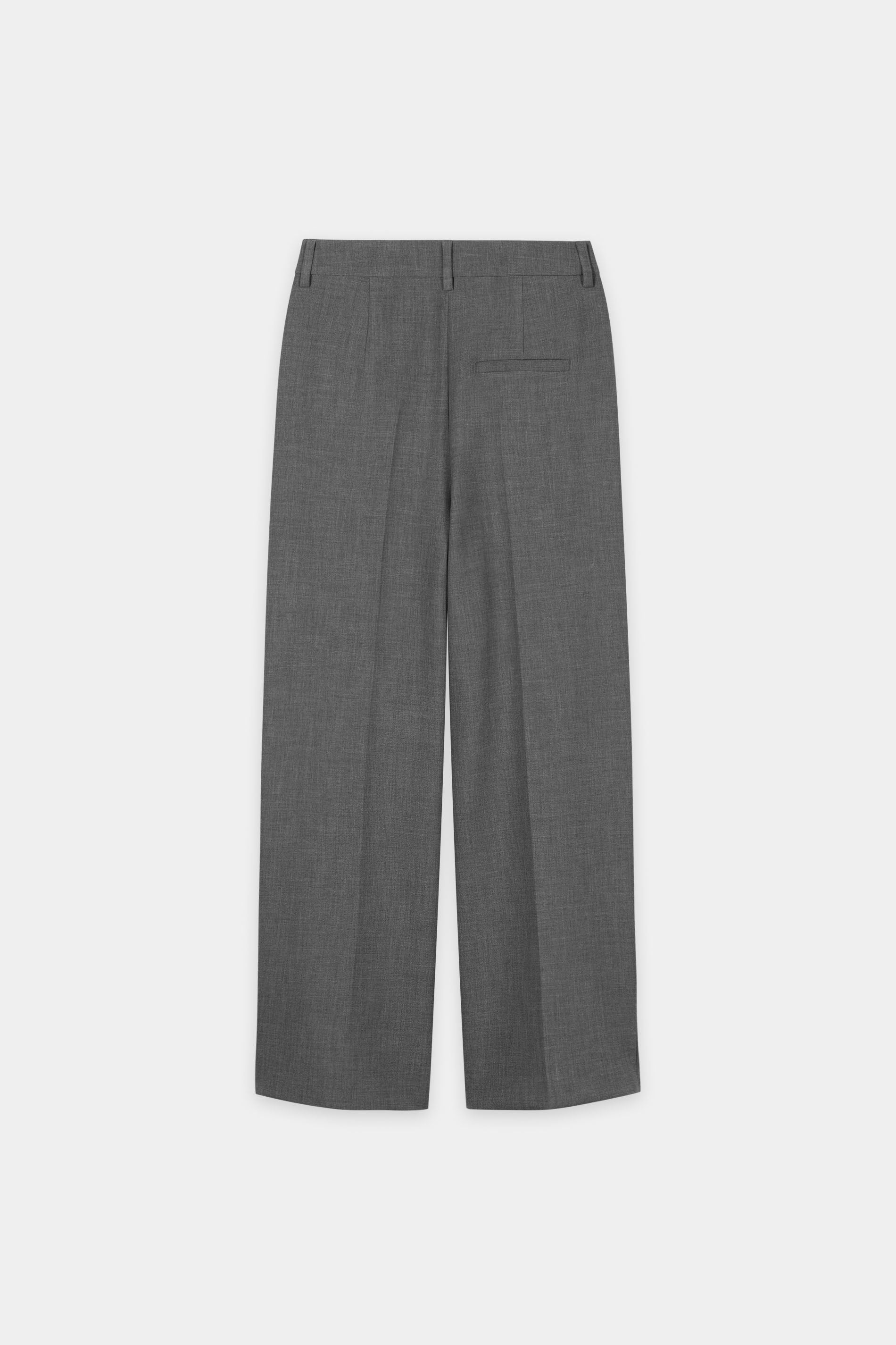 Tapered-Pants mit Bundfalten - heather gery - Standard | Artikel Rück