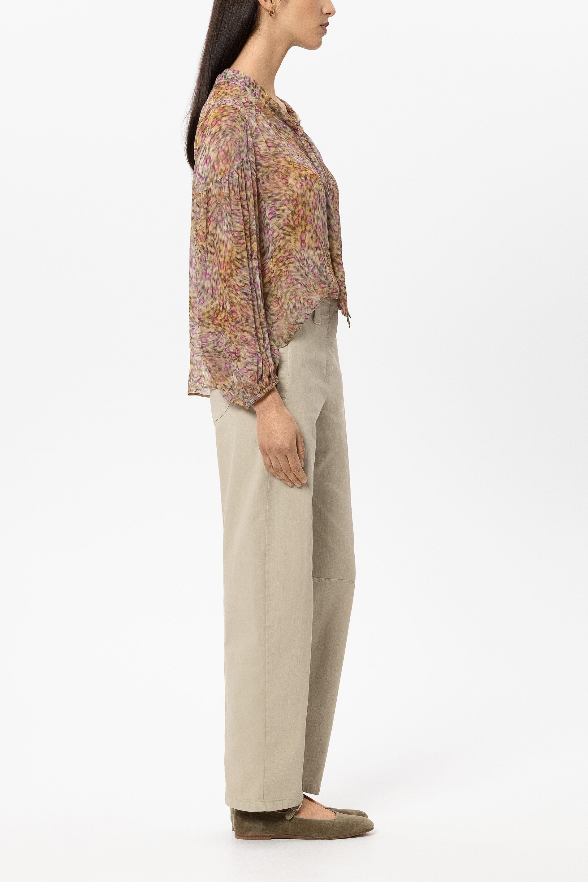 Barrelleg-Colour-Denim - ginger - Standard | Model Seite