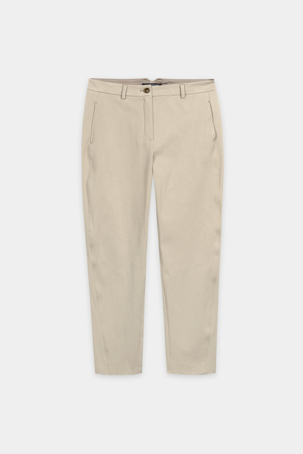 Pantalon coupe baril en coton - gingembre - Standard