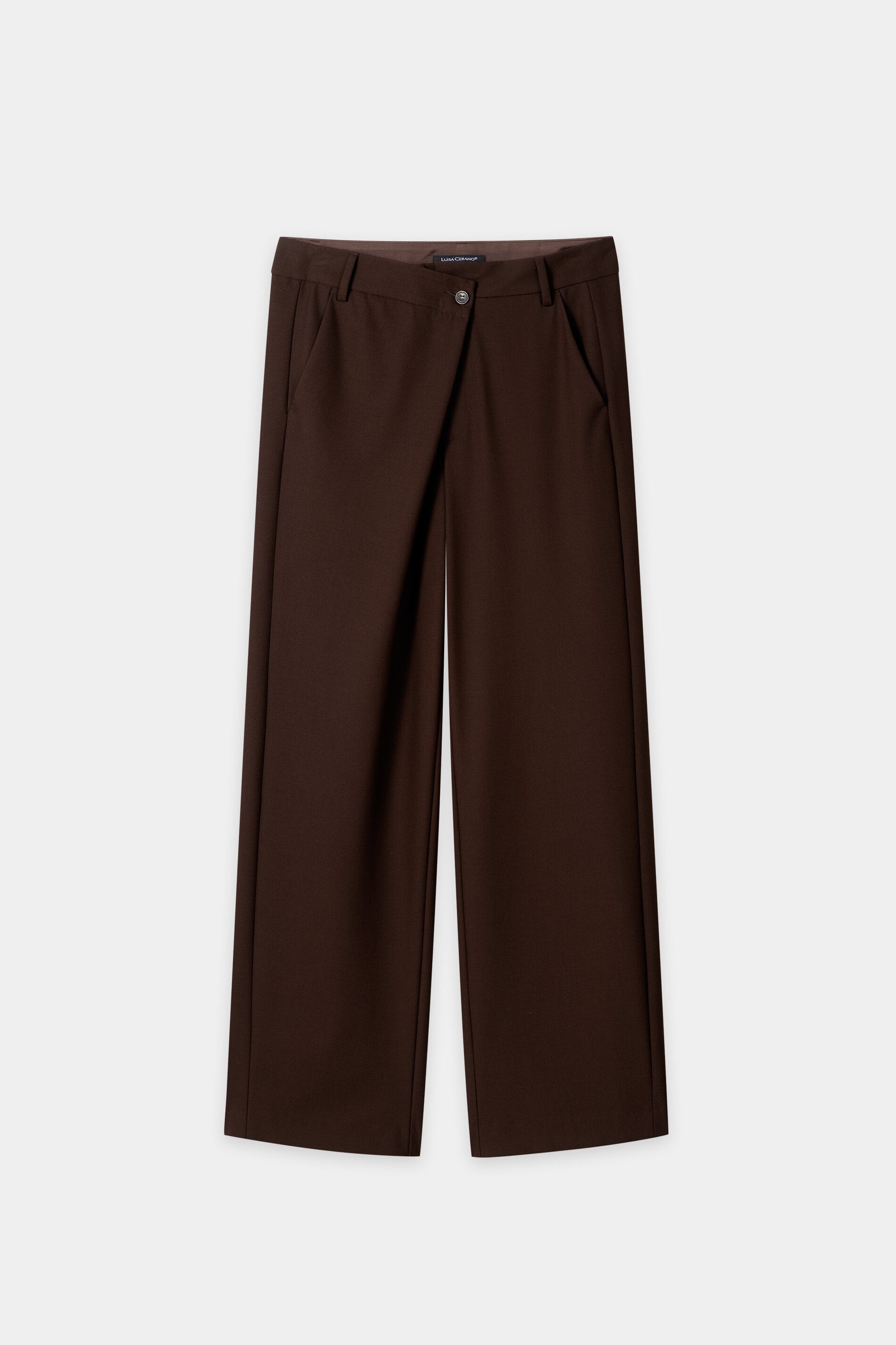 Wideleg-Pants - marone - Standard | Artikel Front