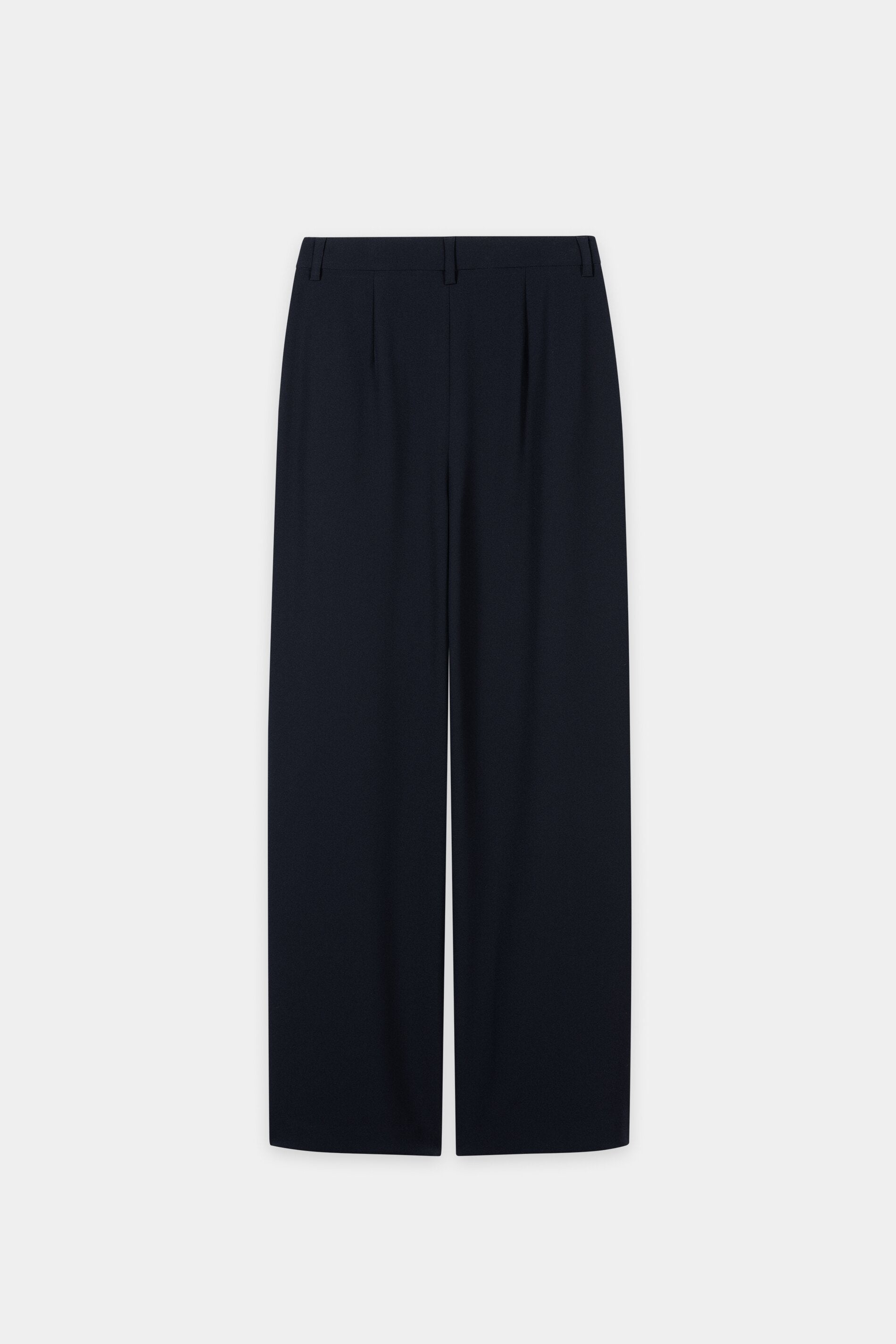 Wideleg-Pants mit Bundfalten - winter navy - Standard | Artikel Rück